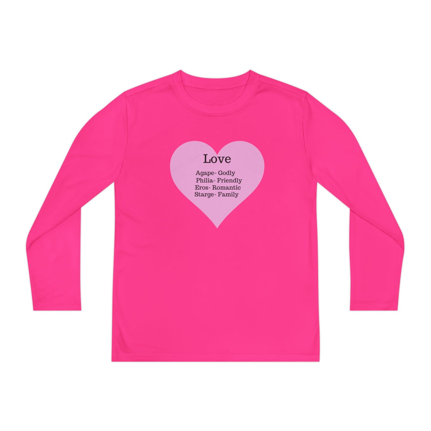 Kids 'Meaning of Love' Long Sleeve Performance Tee