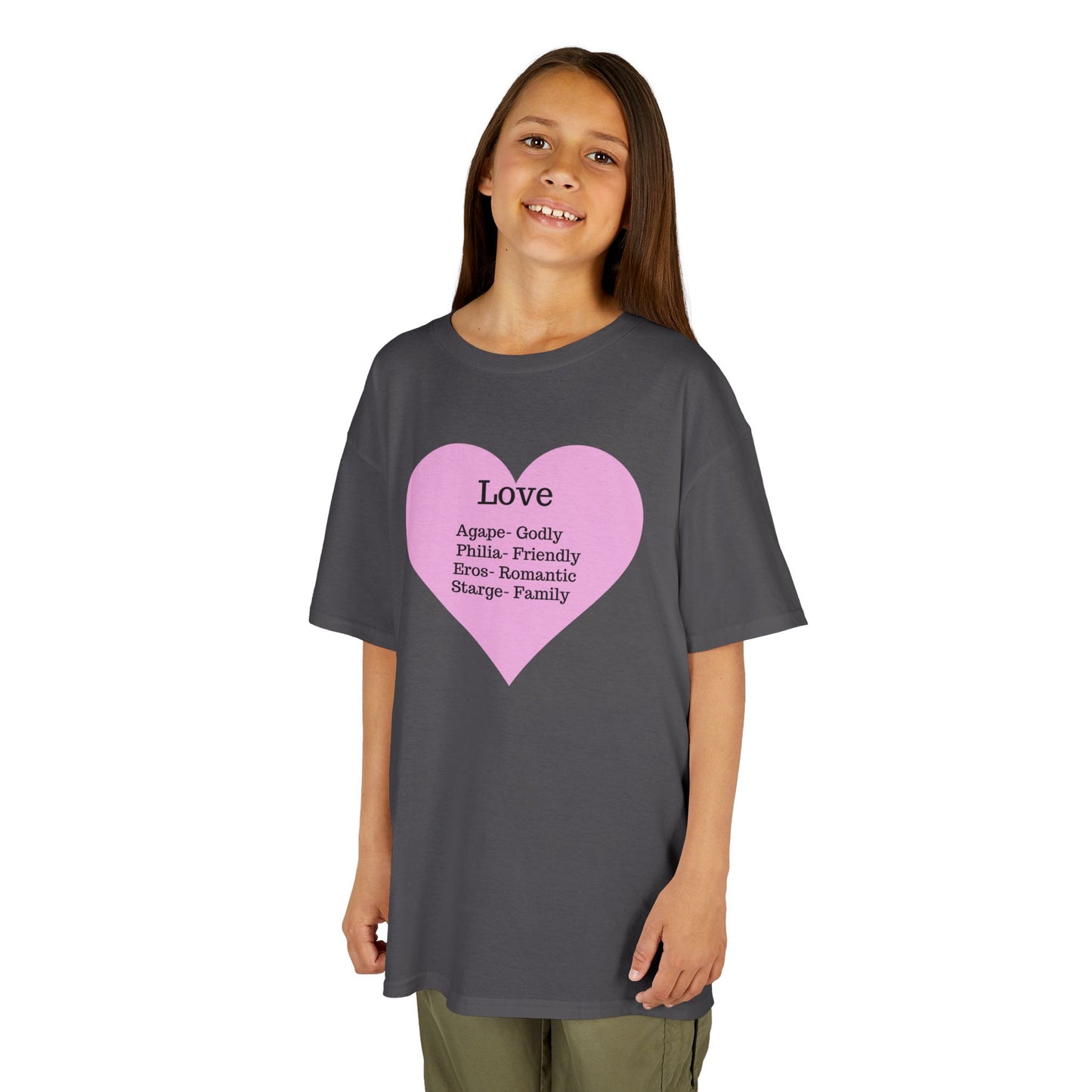 The Meaning of Love Kids T-Shirt | Heart Graphic Tee