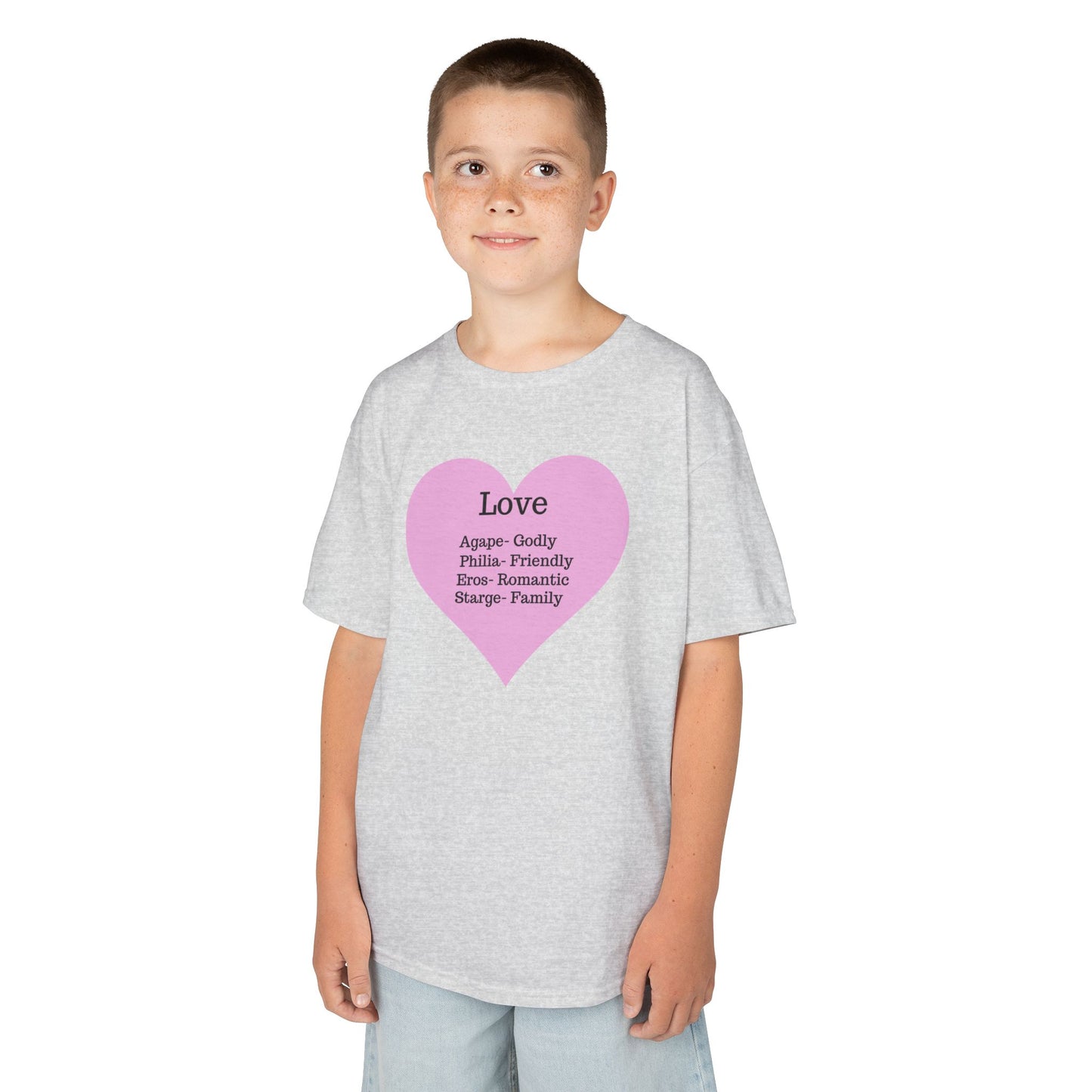 The Meaning of Love Kids T-Shirt | Heart Graphic Tee