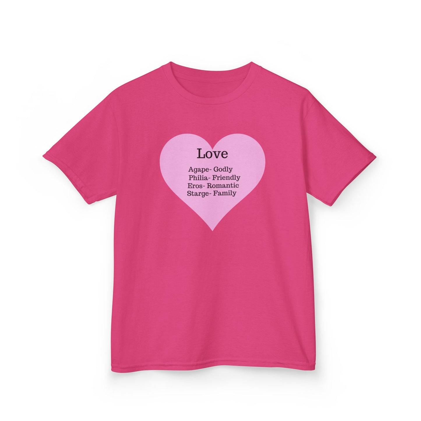 The Meaning of Love Kids T-Shirt | Heart Graphic Tee