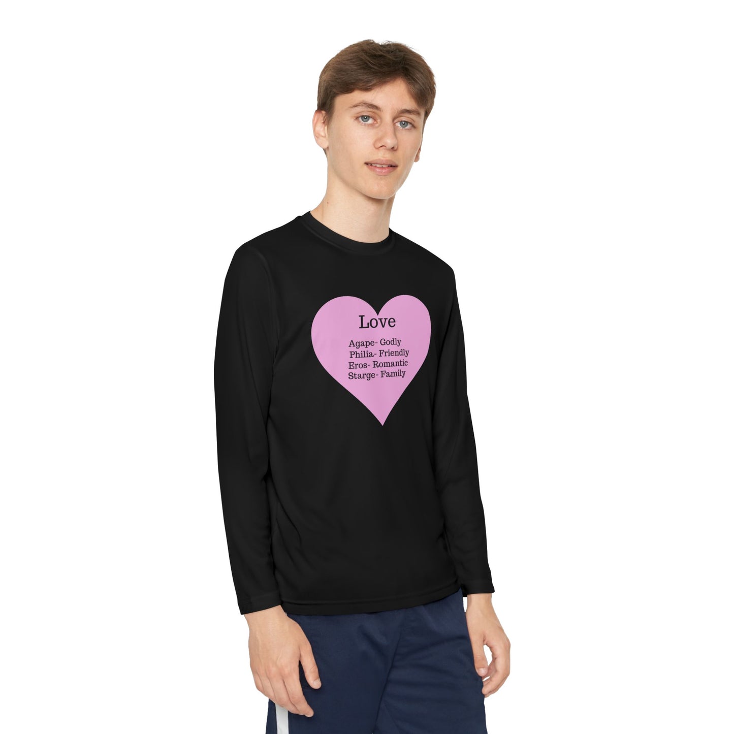 Kids 'Meaning of Love' Long Sleeve Performance Tee