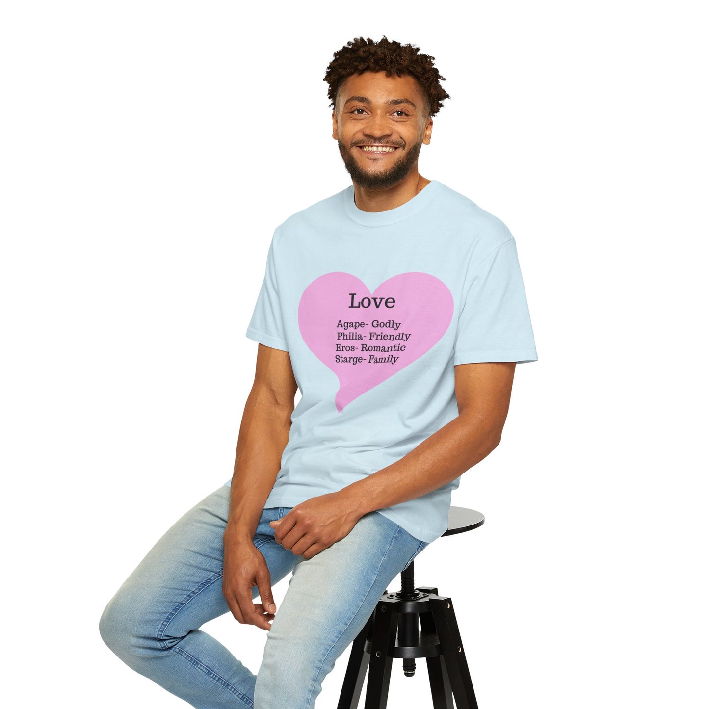 Love-Infused Unisex T-shirt: A Heartfelt Graphic Tee for All Occasions