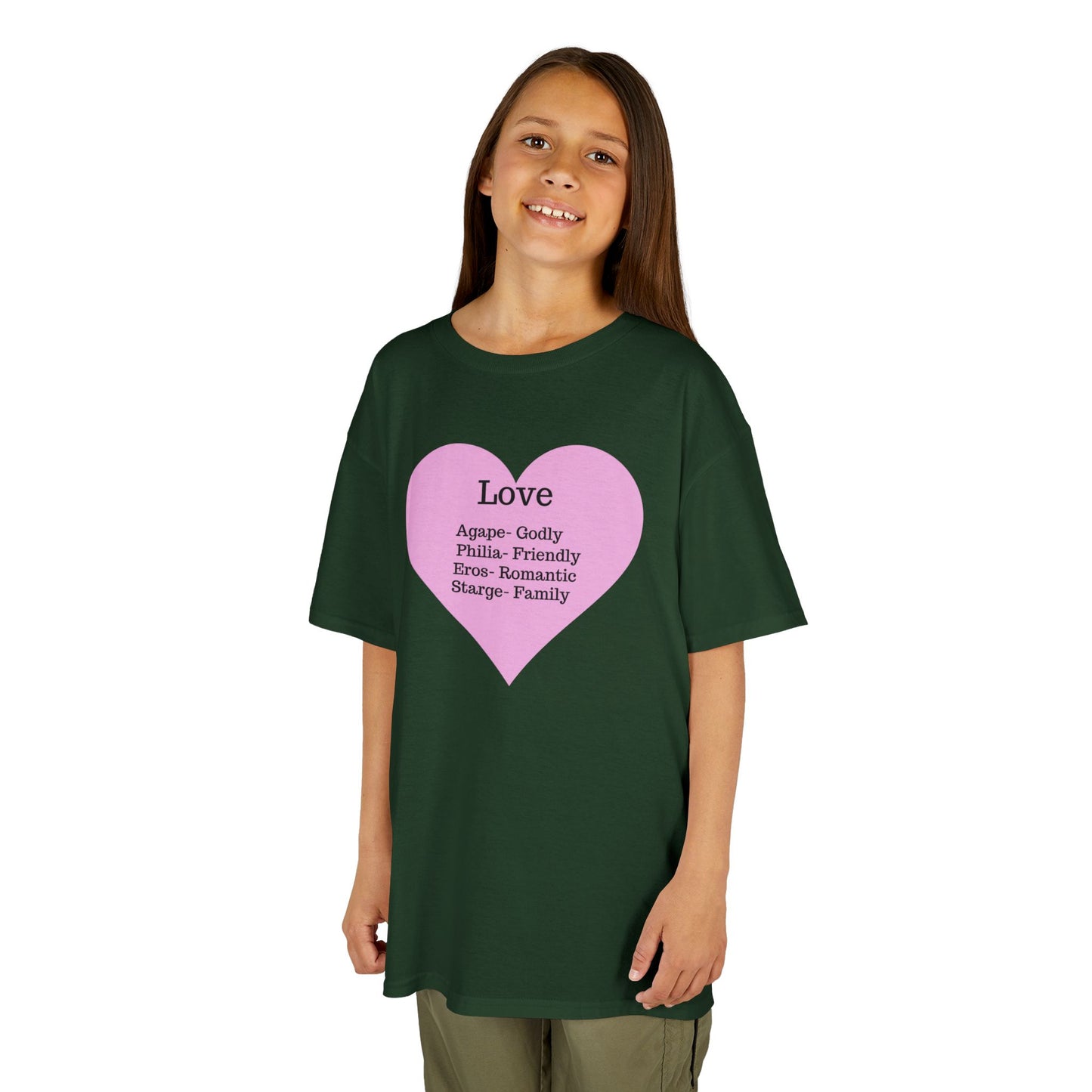 The Meaning of Love Kids T-Shirt | Heart Graphic Tee