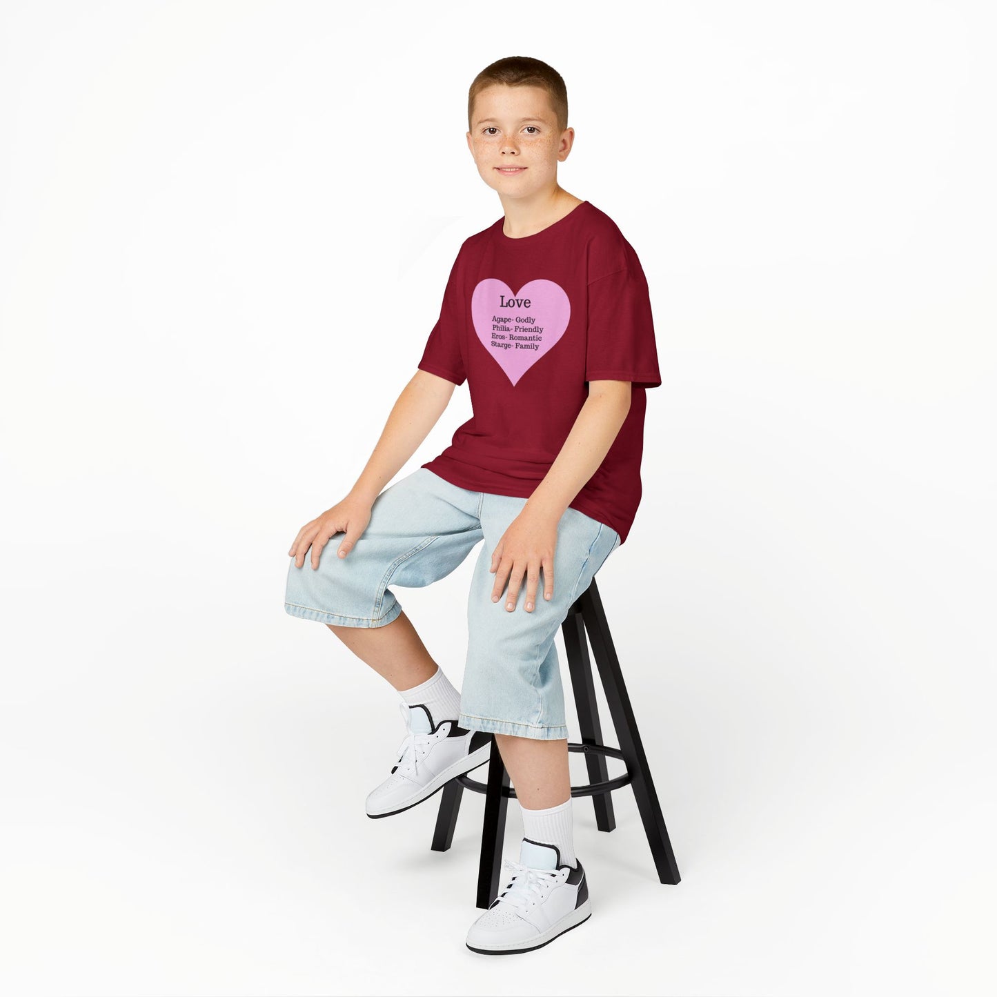 The Meaning of Love Kids T-Shirt | Heart Graphic Tee