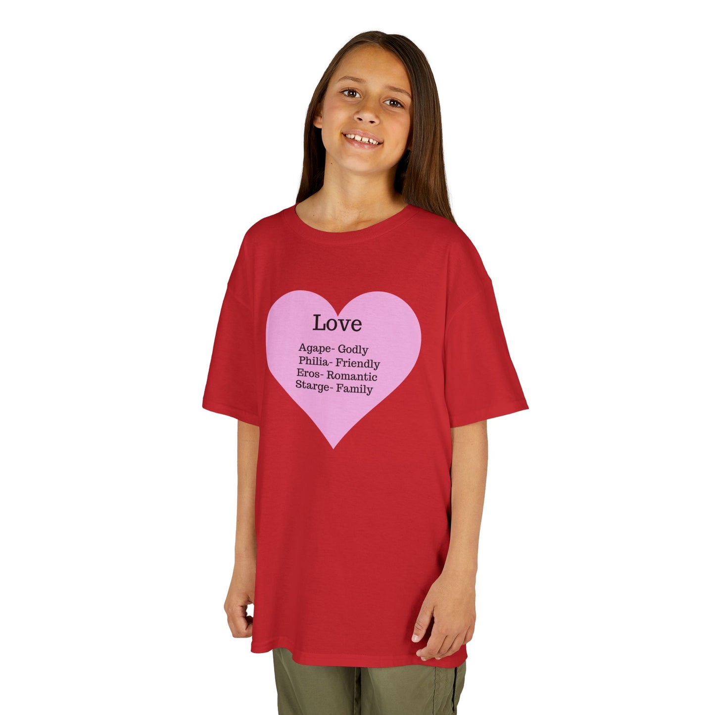 The Meaning of Love Kids T-Shirt | Heart Graphic Tee