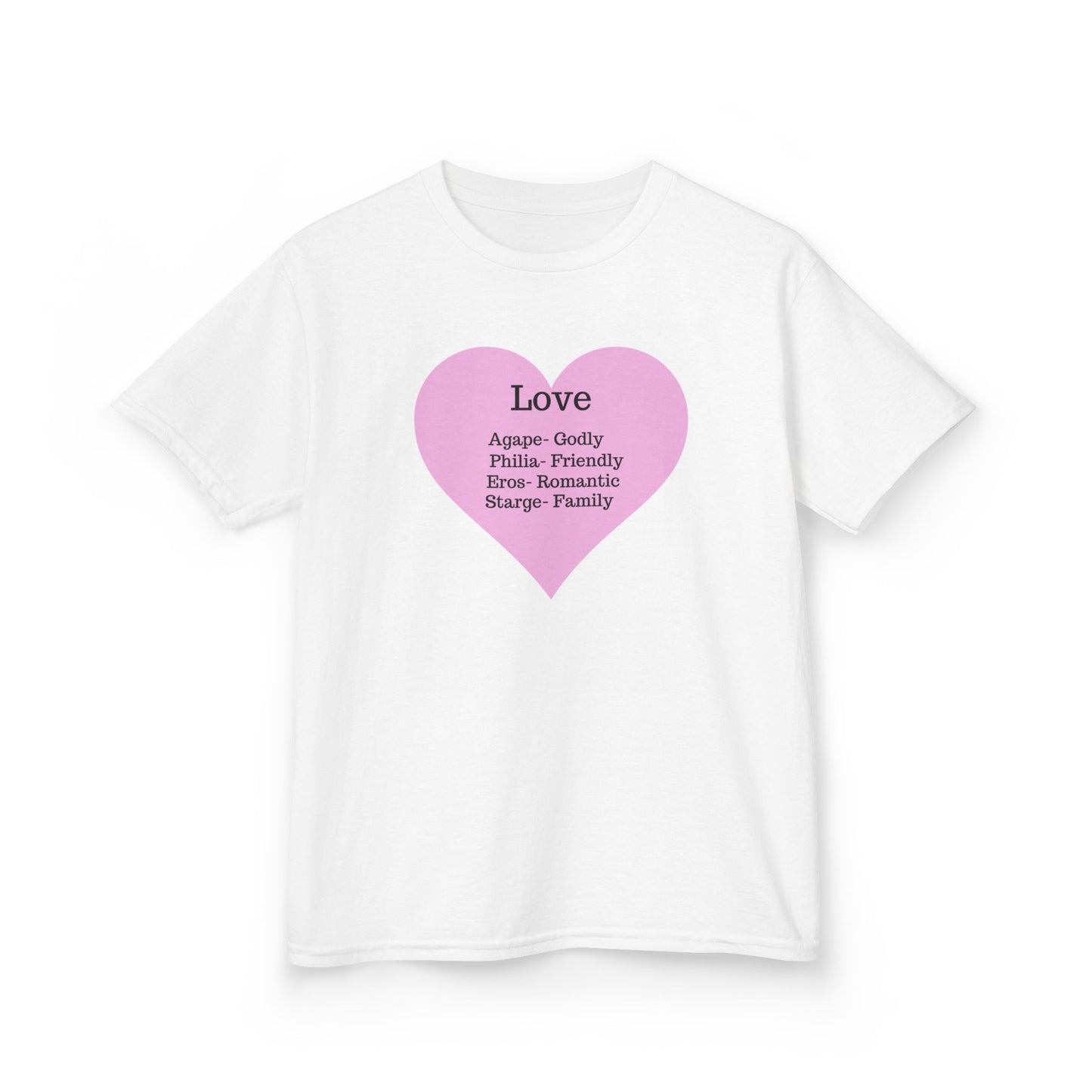 The Meaning of Love Kids T-Shirt | Heart Graphic Tee