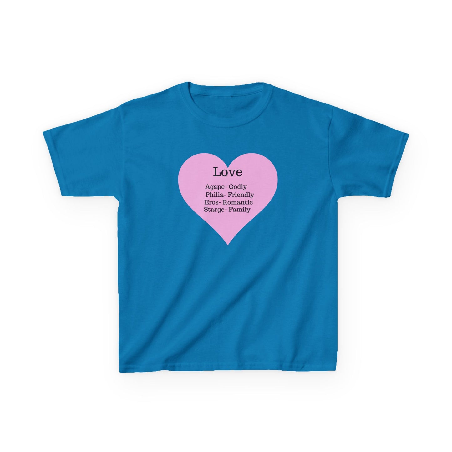 The Meaning of Love Kids T-Shirt | Heart Graphic Tee