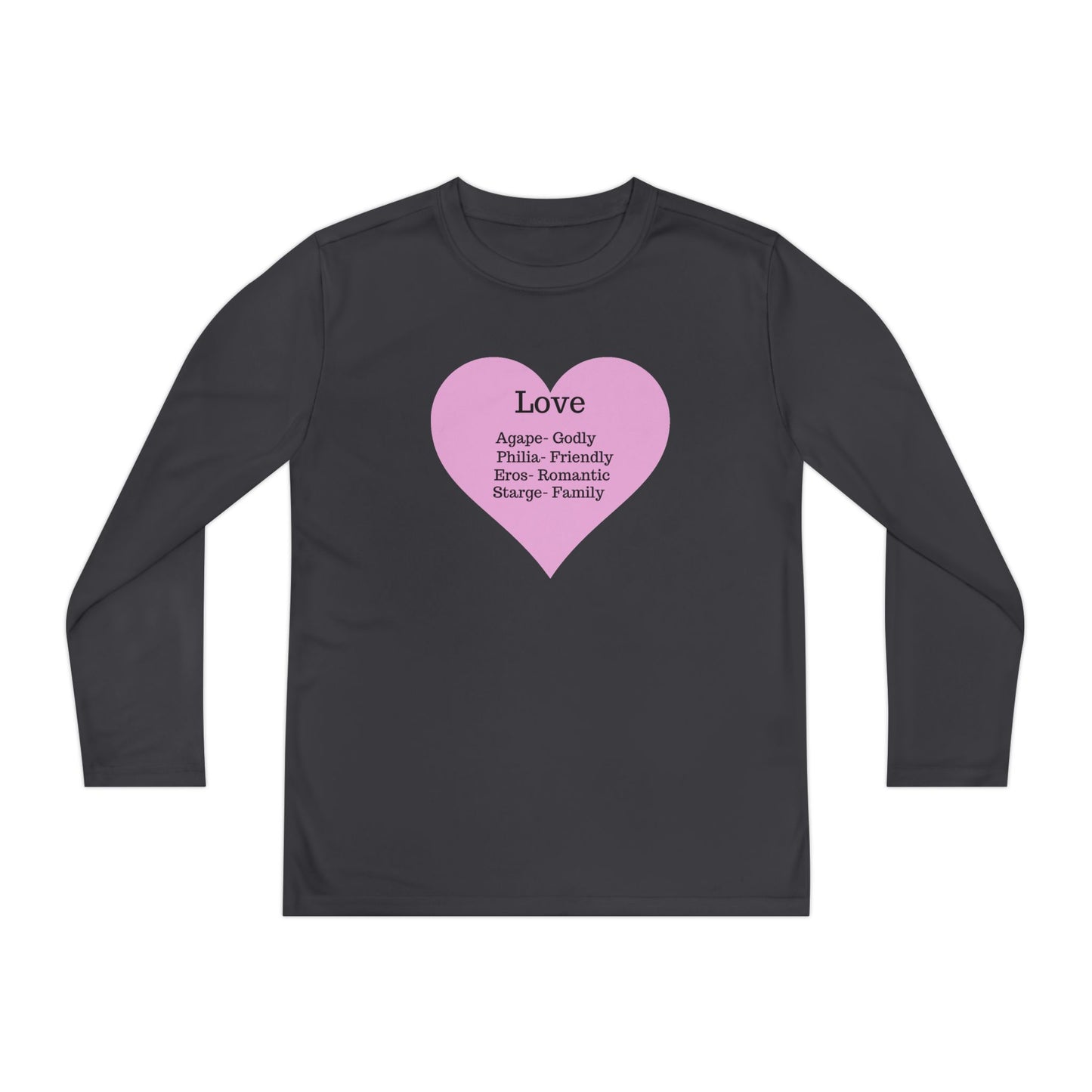 Kids 'Meaning of Love' Long Sleeve Performance Tee