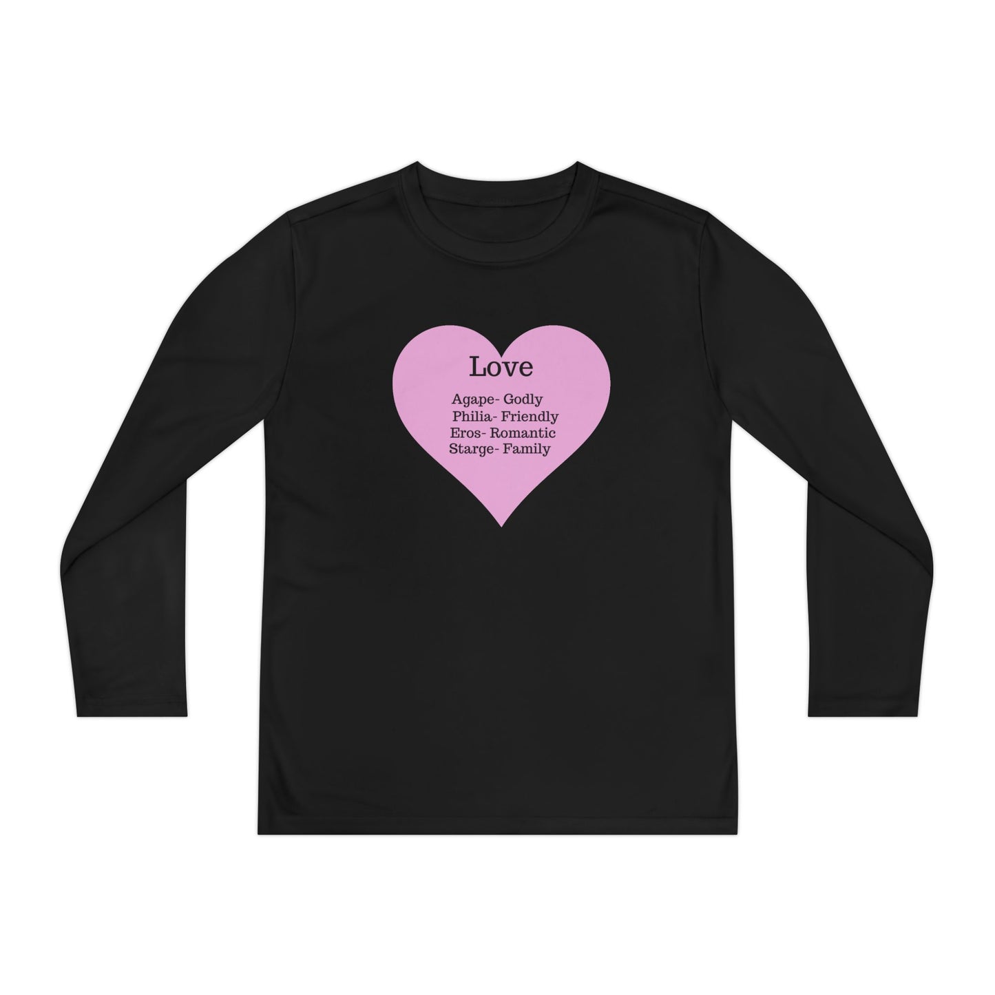 Kids 'Meaning of Love' Long Sleeve Performance Tee