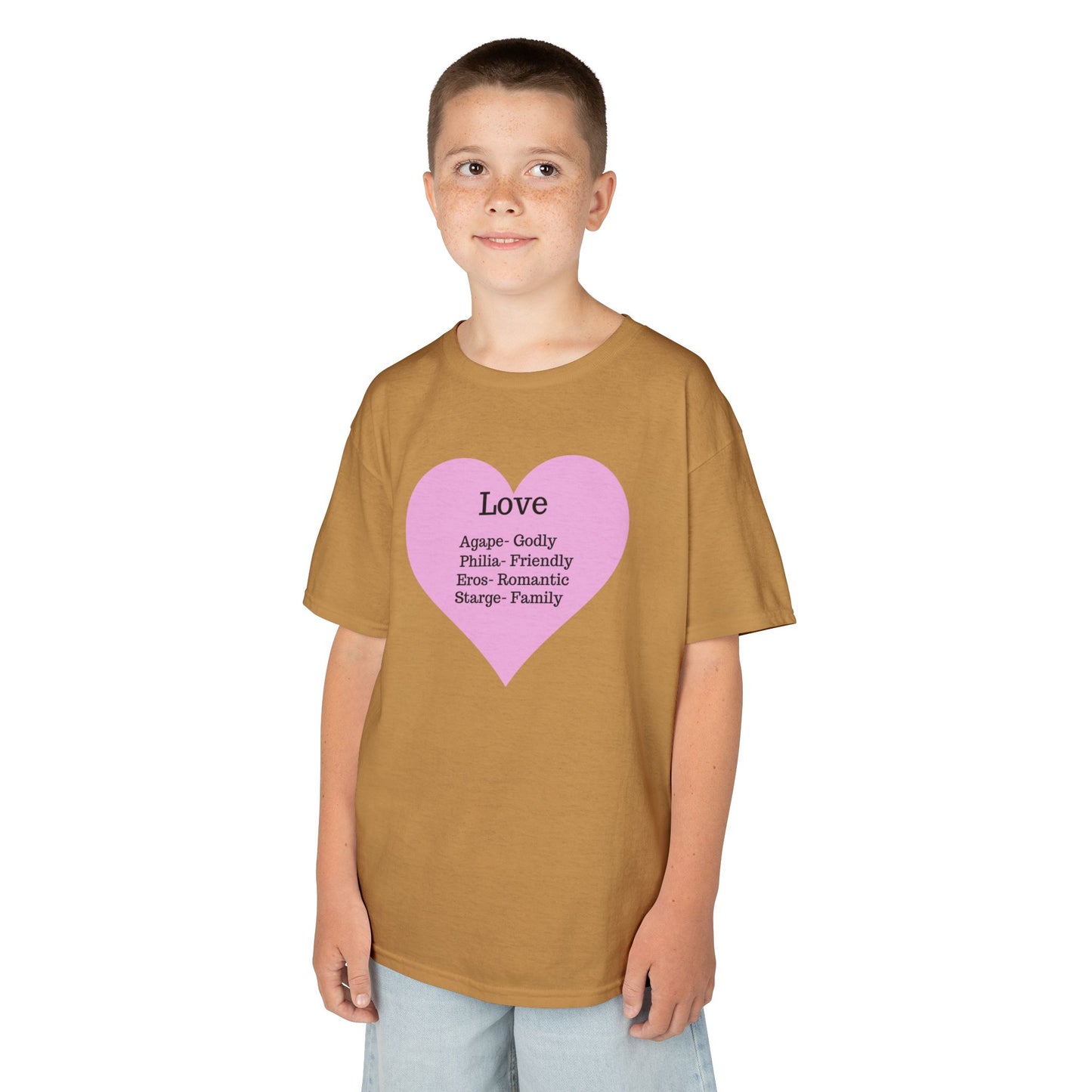The Meaning of Love Kids T-Shirt | Heart Graphic Tee