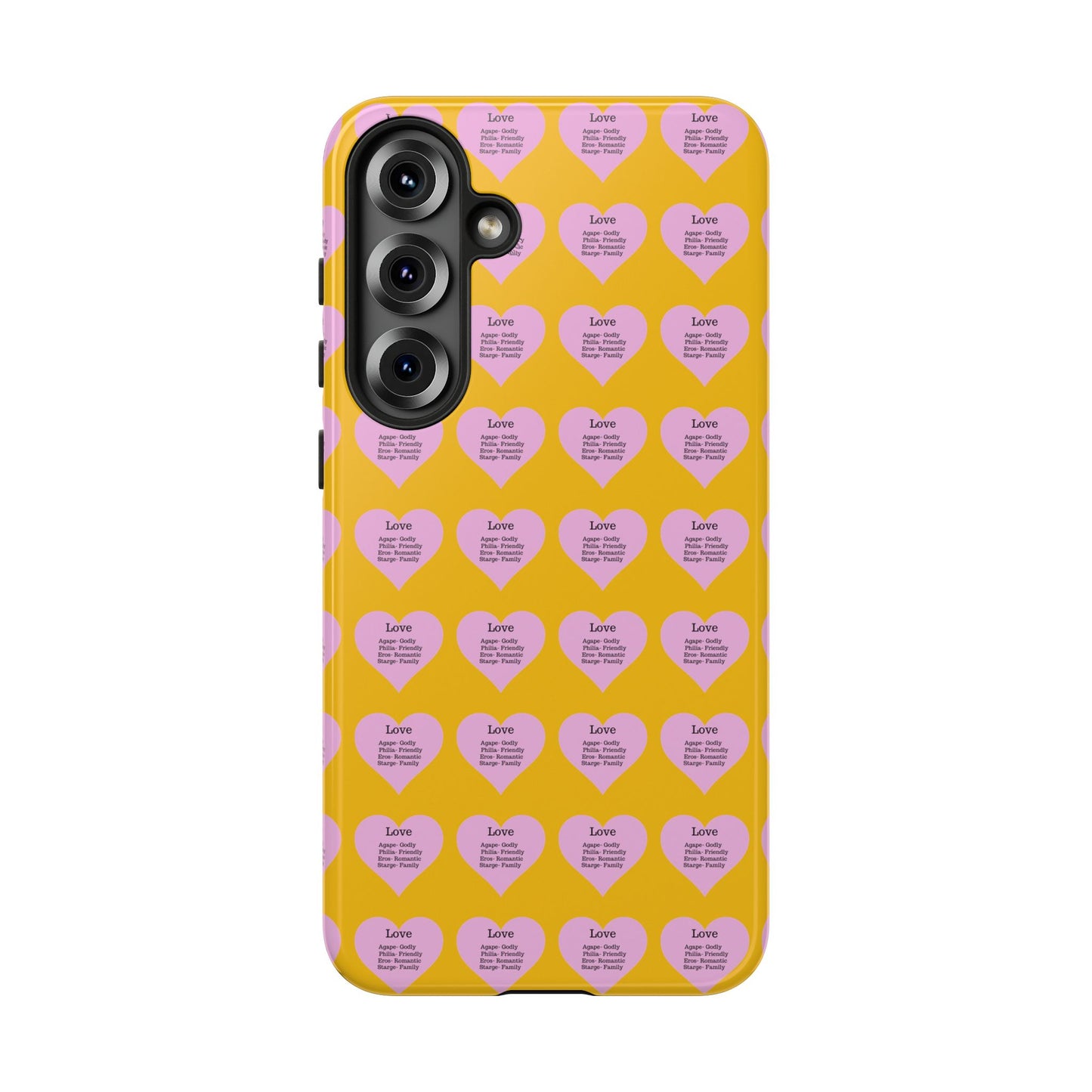Hearts-A-Flutter Phone Case (Samsung)(Yellow)