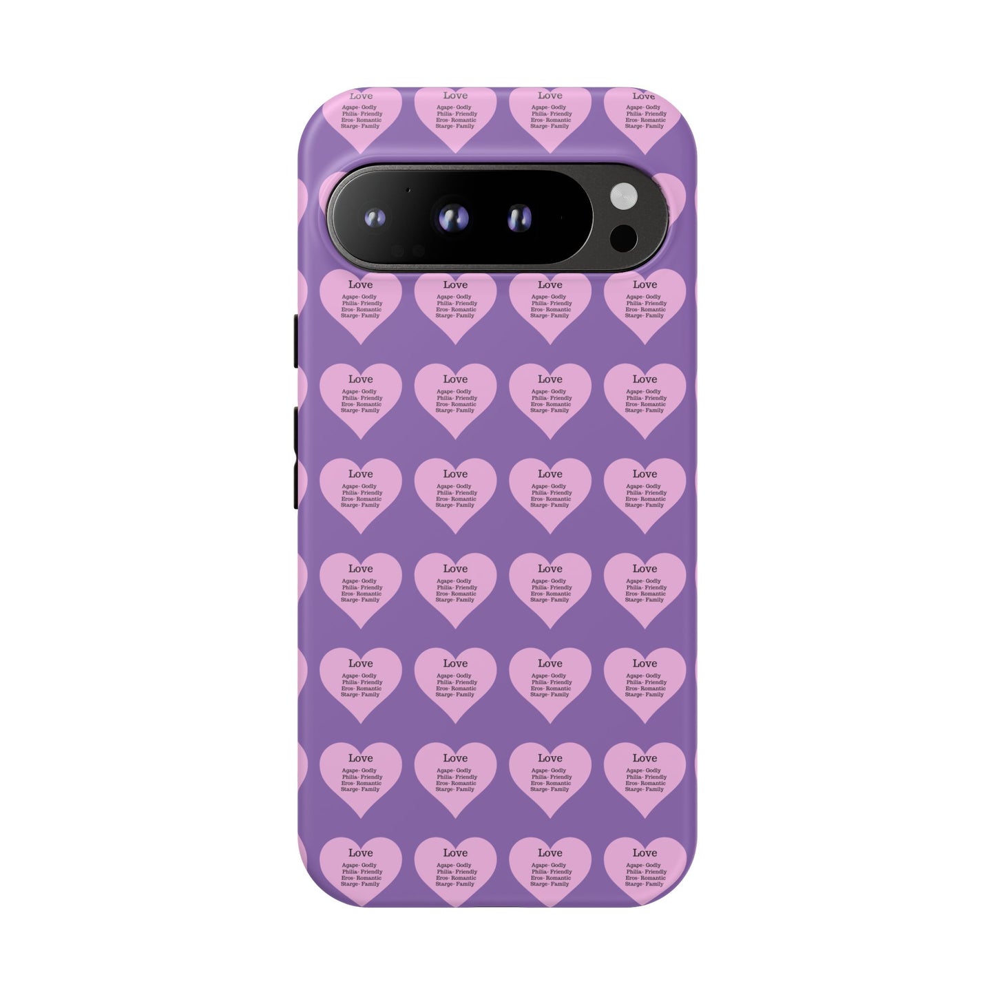 Hearts-A-Flutter Phone Case (iPhone, Google Pixel)(Light purple)