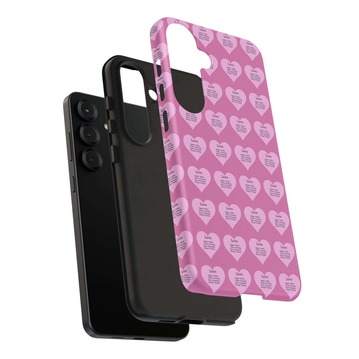 Hearts-A-Flutter Phone Case (Samsung)(Light pink)