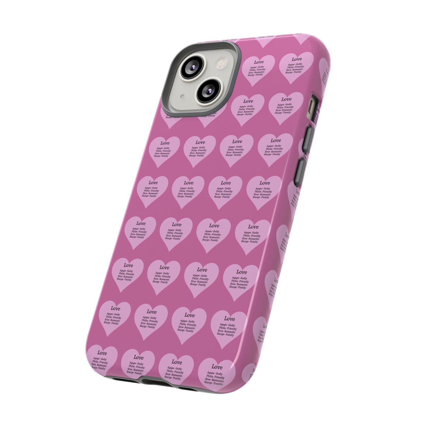 Hearts-A-Flutter Phone Case (iPhone, Google Pixel)(Light pink)