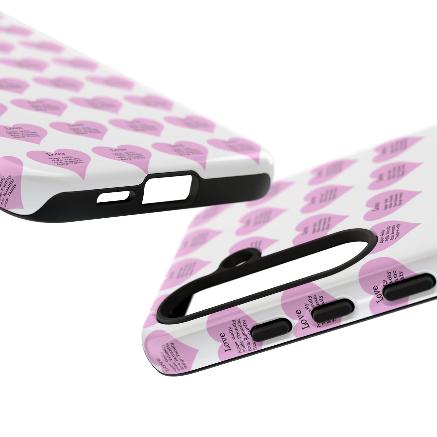 Hearts-A-Flutter Phone Case (Samsung)(White)