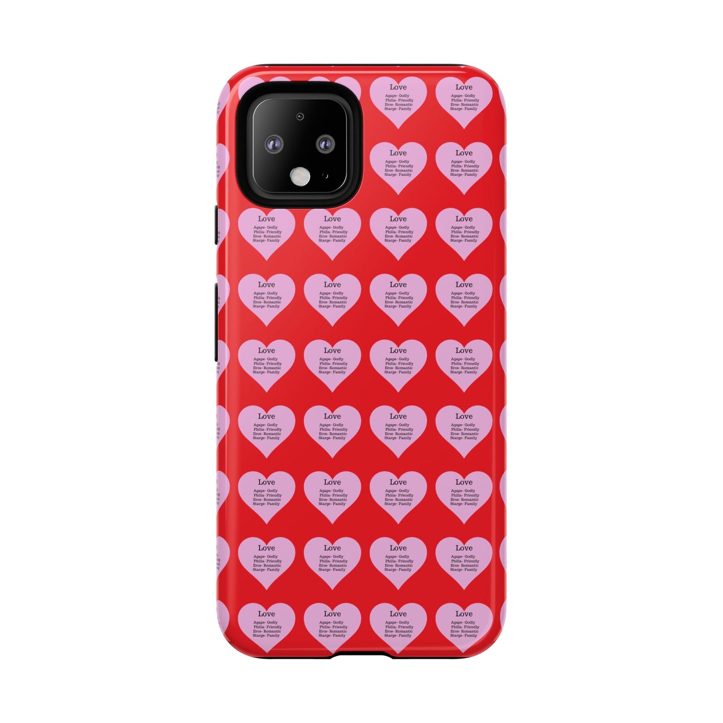 Hearts-A-Flutter Phone Case (iPhone, Google Pixel)(Red)