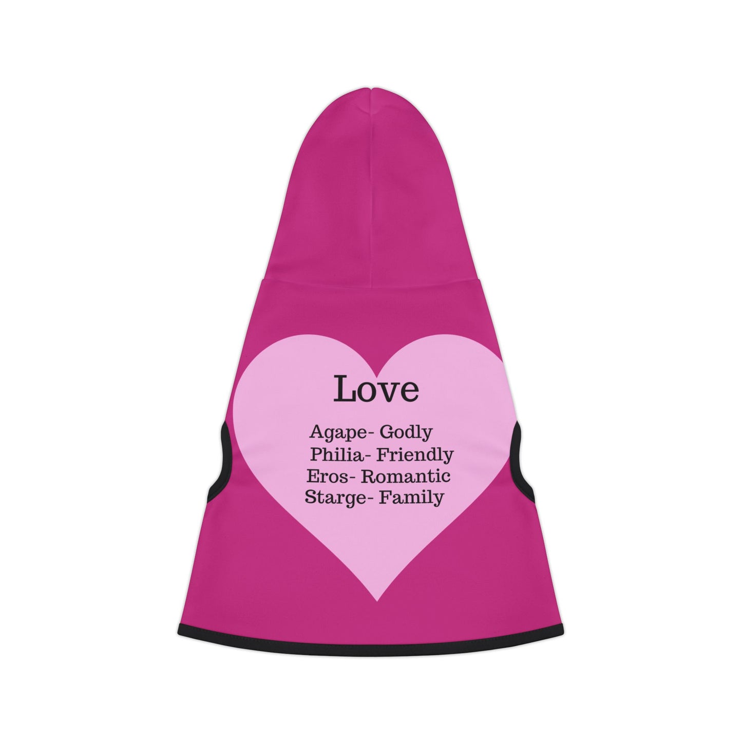 Charming Heart Pet Hoodie (Pink)