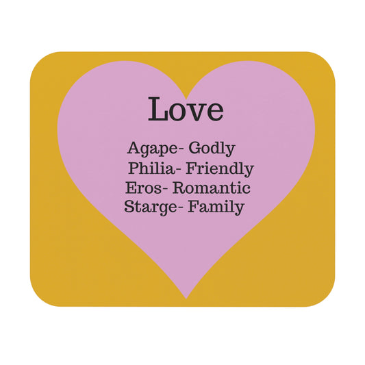 The Four Loves Mouse Pad (Yellow)