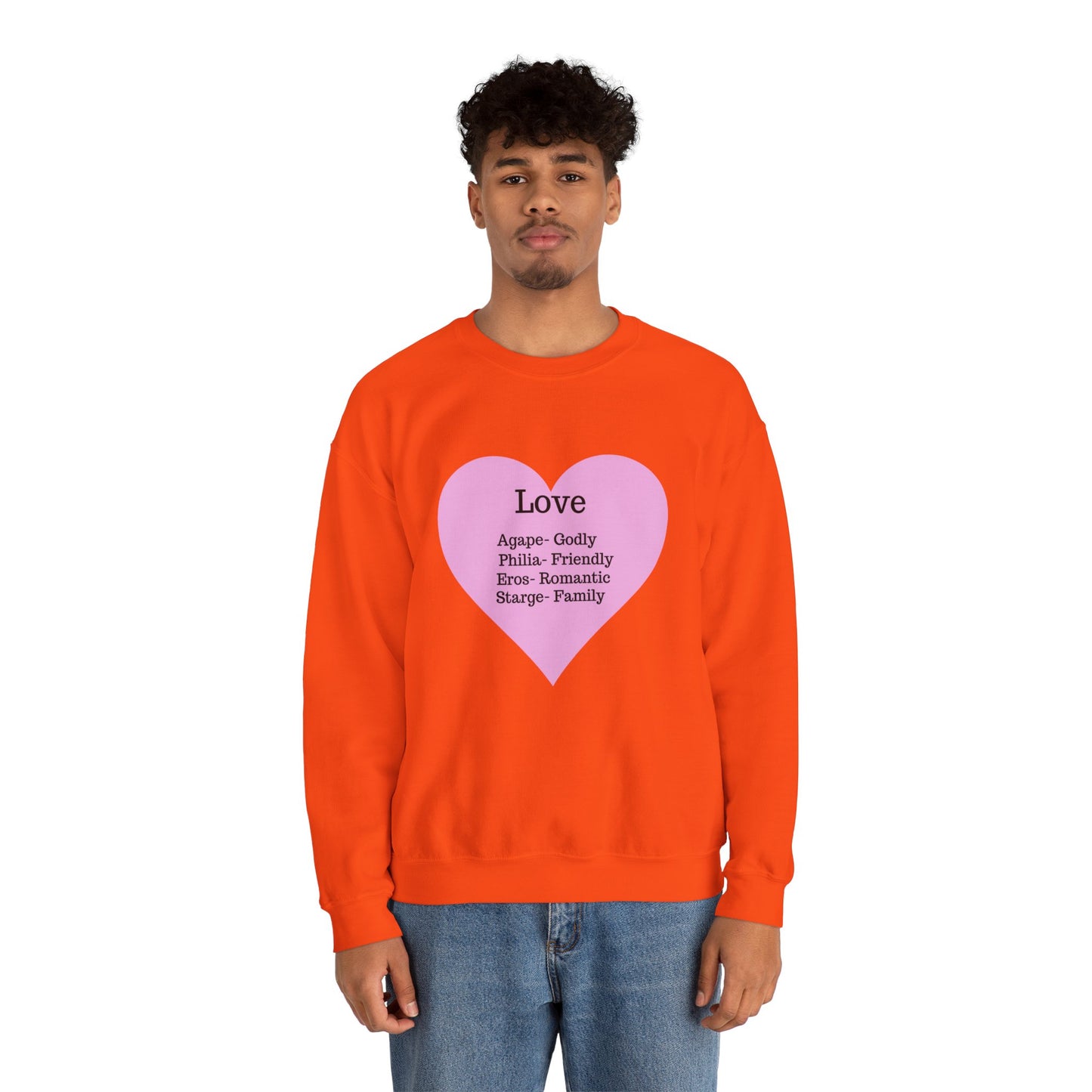 Types of Love Heart Unisex Sweatshirt