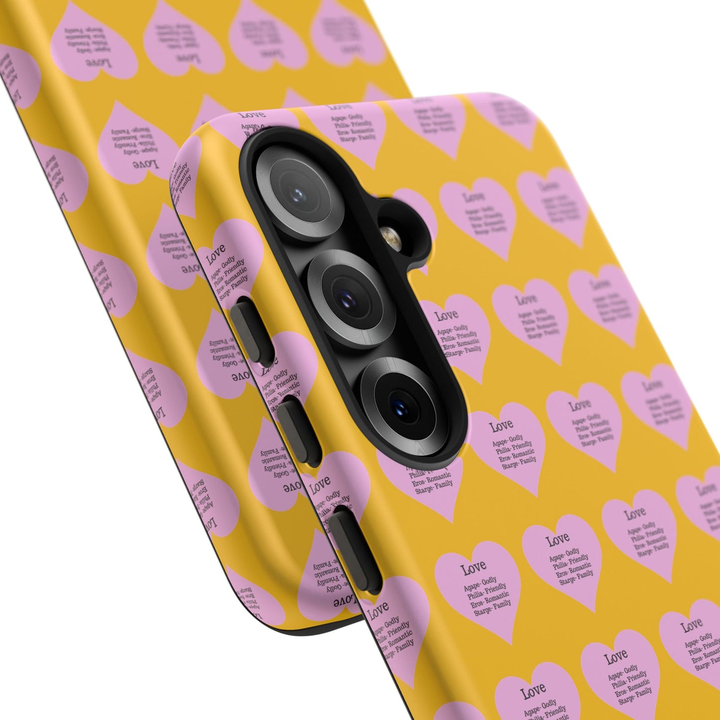 Hearts-A-Flutter Phone Case (Samsung)(Yellow)