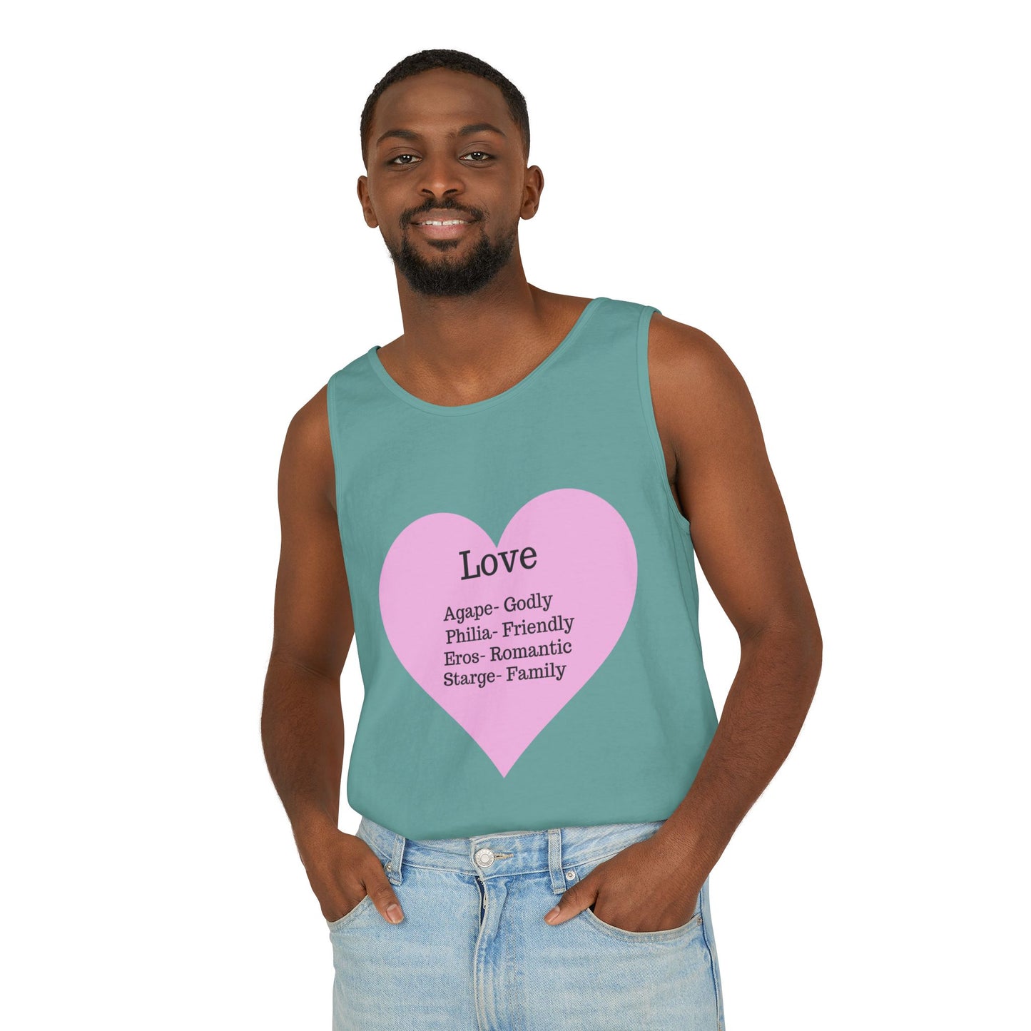 Unisex "Love" Definitions Garment-Dyed Tank Top