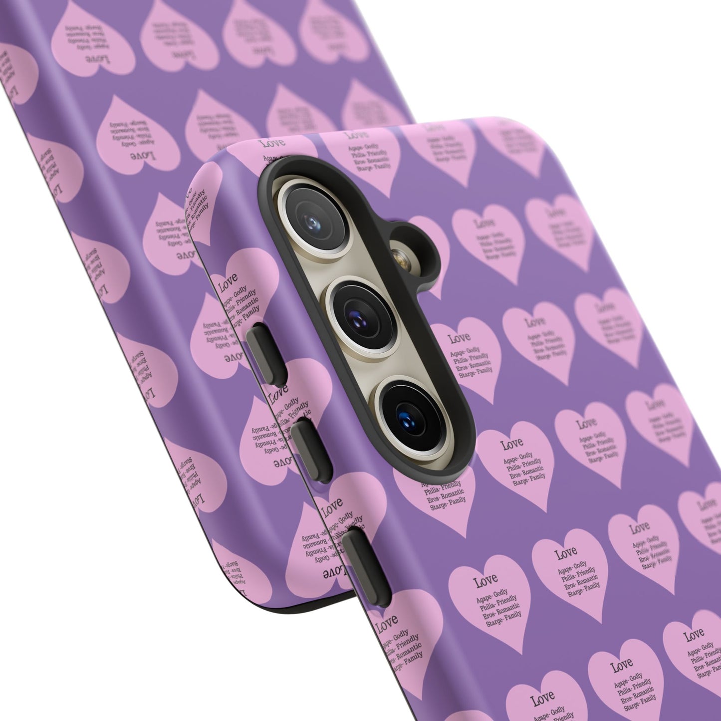 Hearts-A-Flutter Phone Case (Samsung)(Light purple)