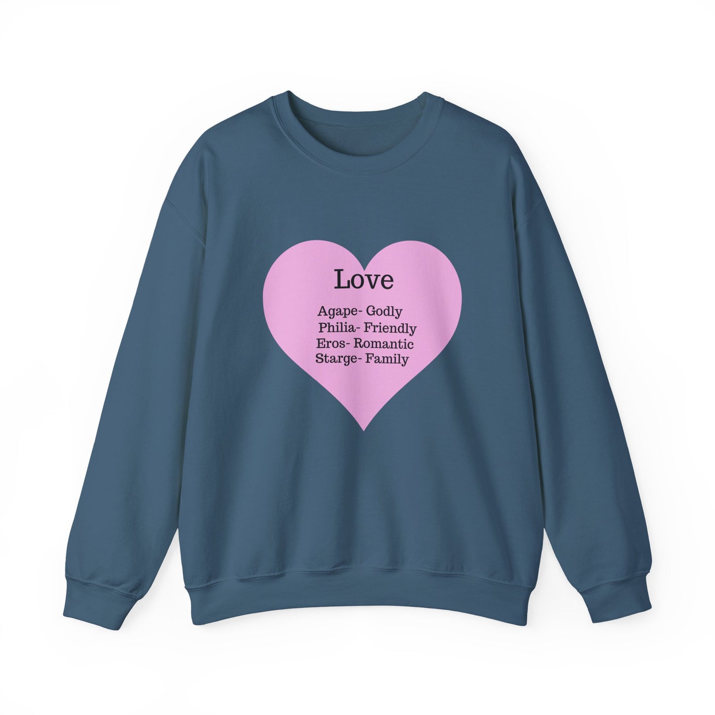 Types of Love Heart Unisex Sweatshirt