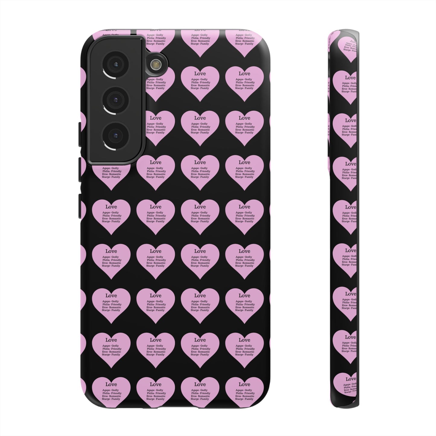 Hearts-A-Flutter Phone Case (Samsung)(Black)