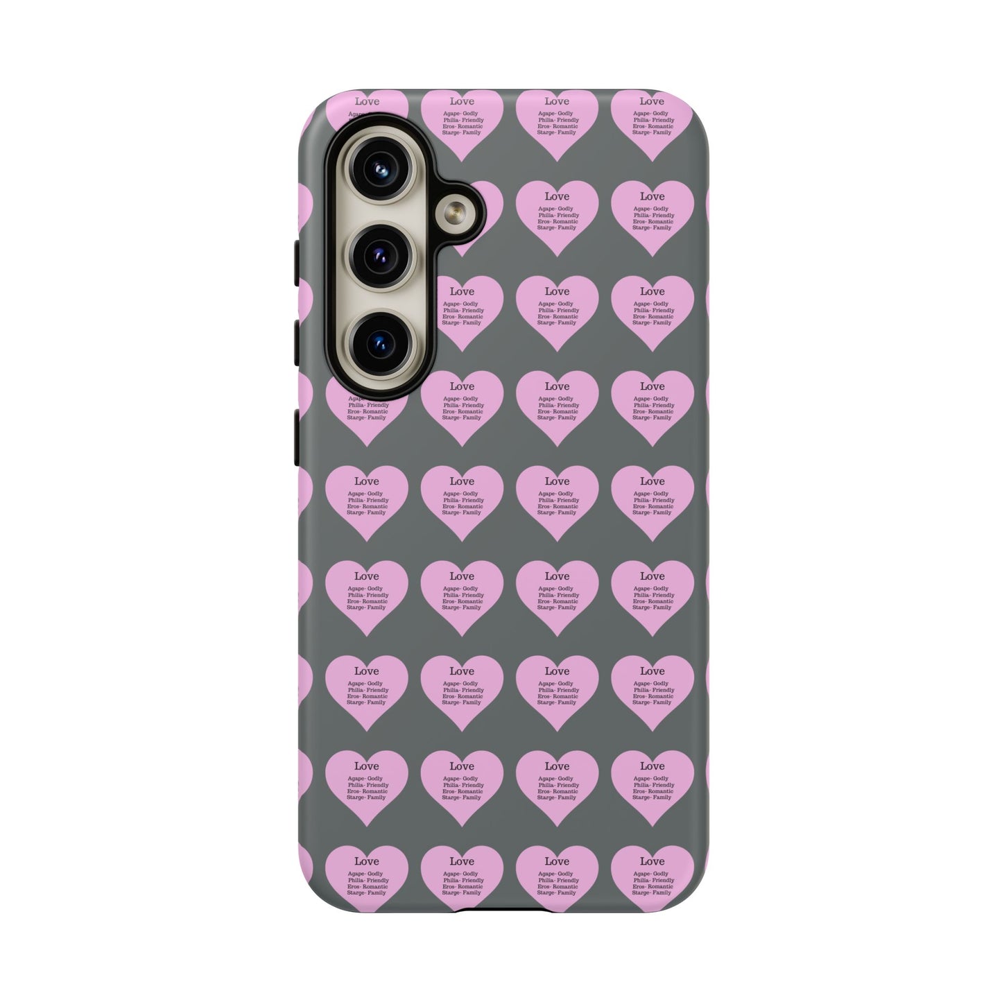 Hearts-A-Flutter Phone Case (Samsung)(Dark grey)