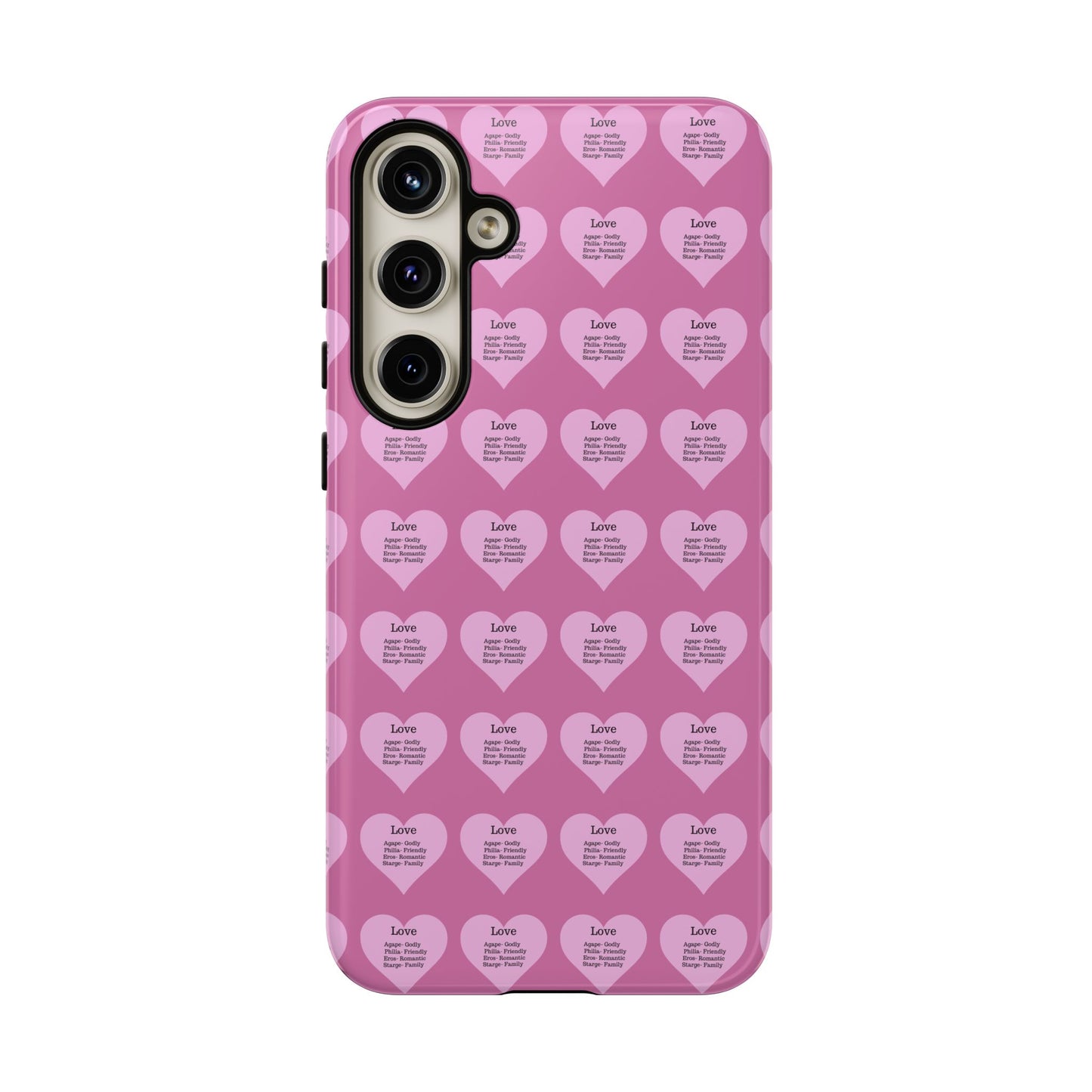 Hearts-A-Flutter Phone Case (Samsung)(Light pink)