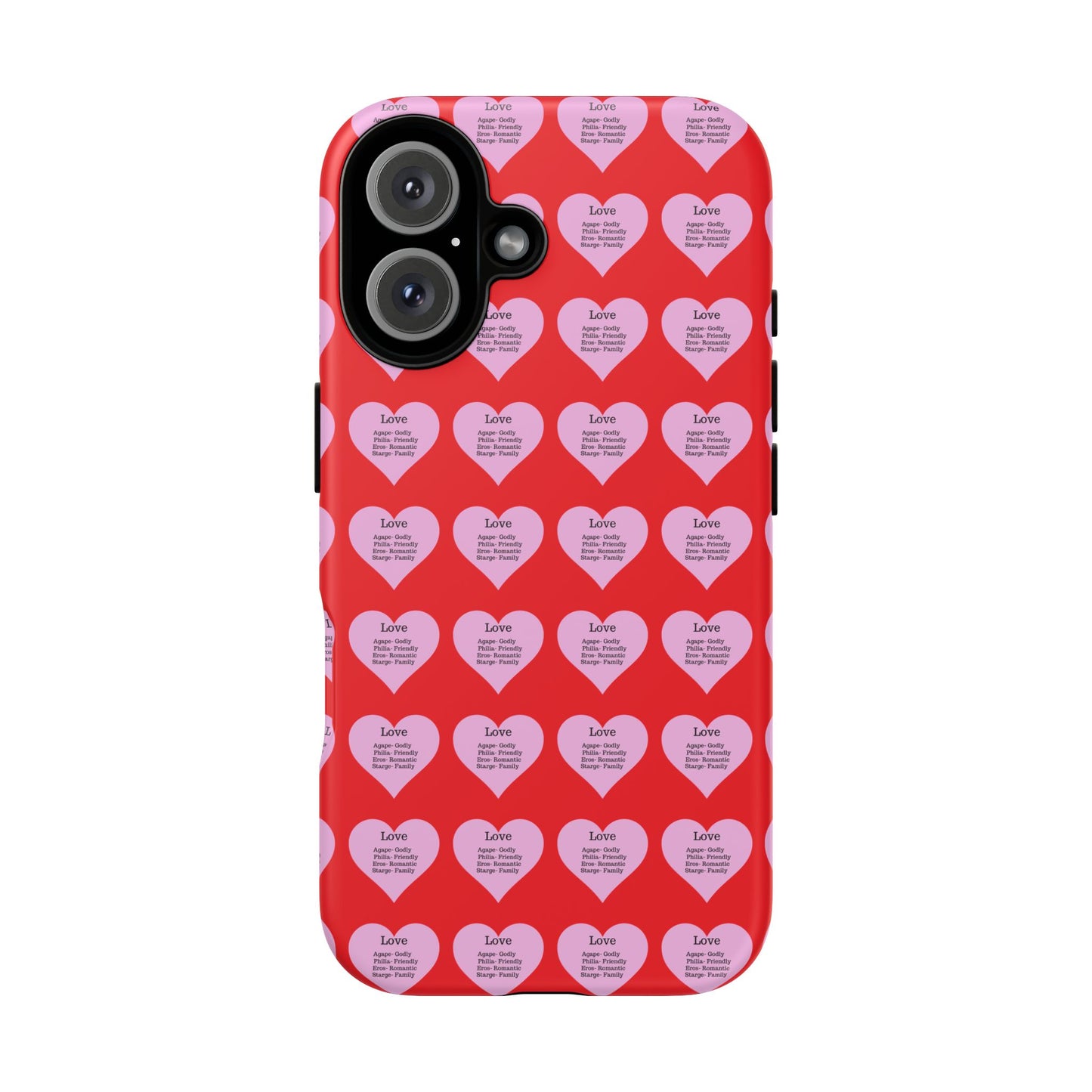 Hearts-A-Flutter Phone Case (iPhone, Google Pixel)(Red)