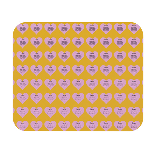 The Four Loves Mouse Pad Pattern Look (Yellow)