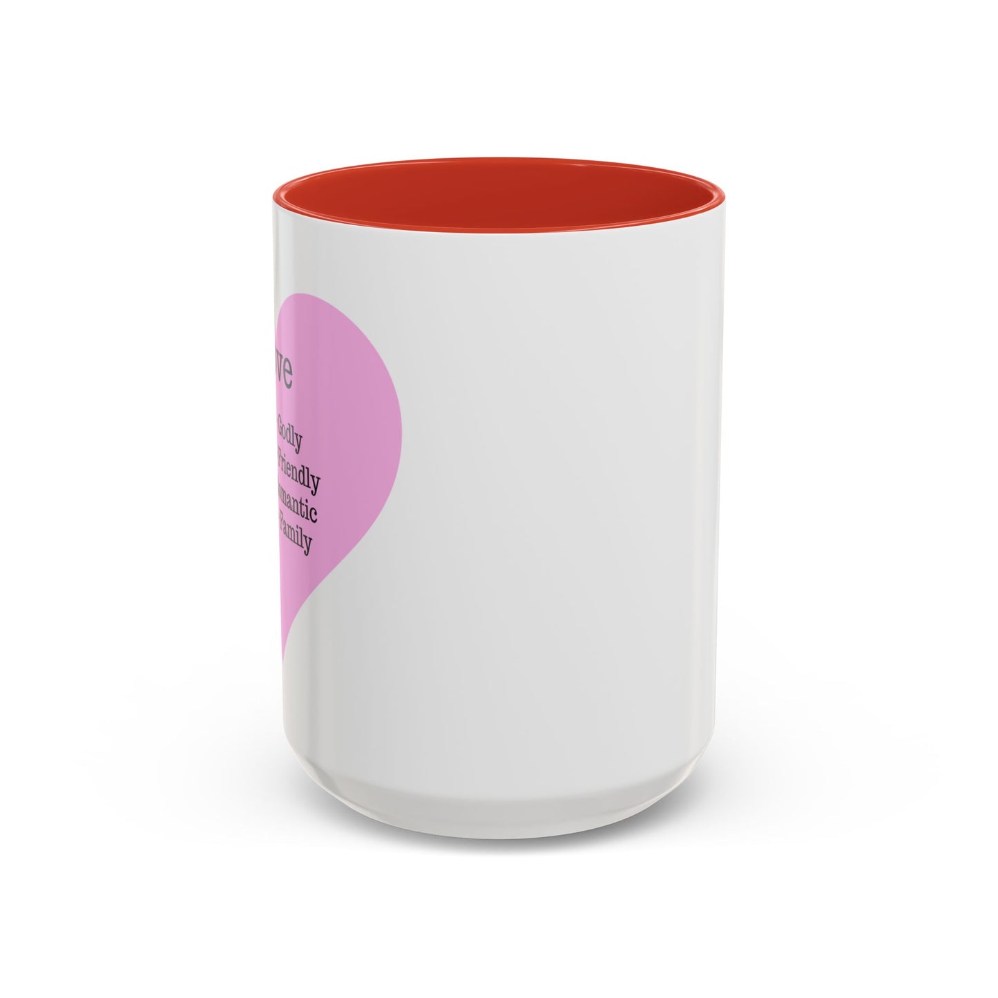 Charming Heart Accent Coffee Mug (White)