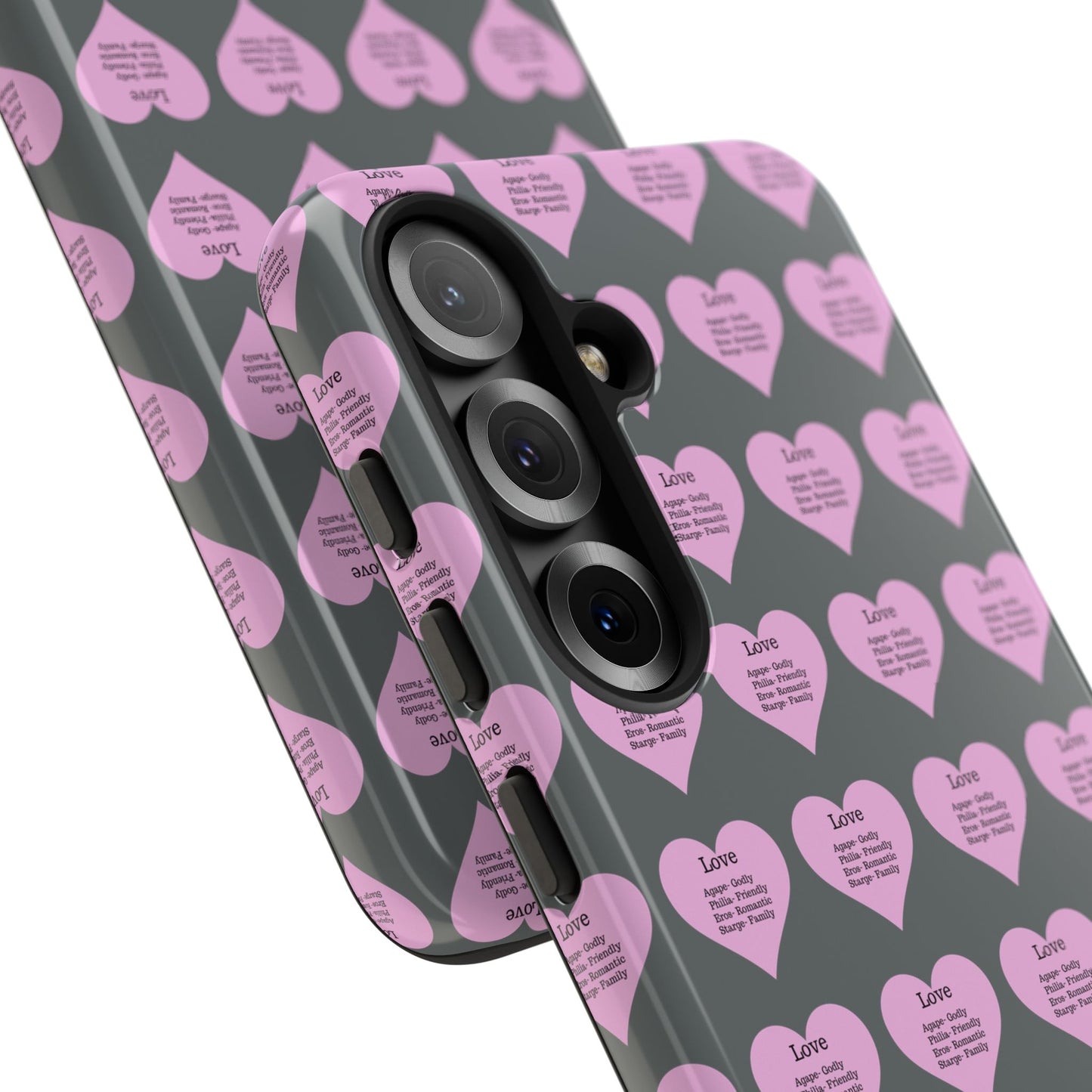 Hearts-A-Flutter Phone Case (Samsung)(Dark grey)