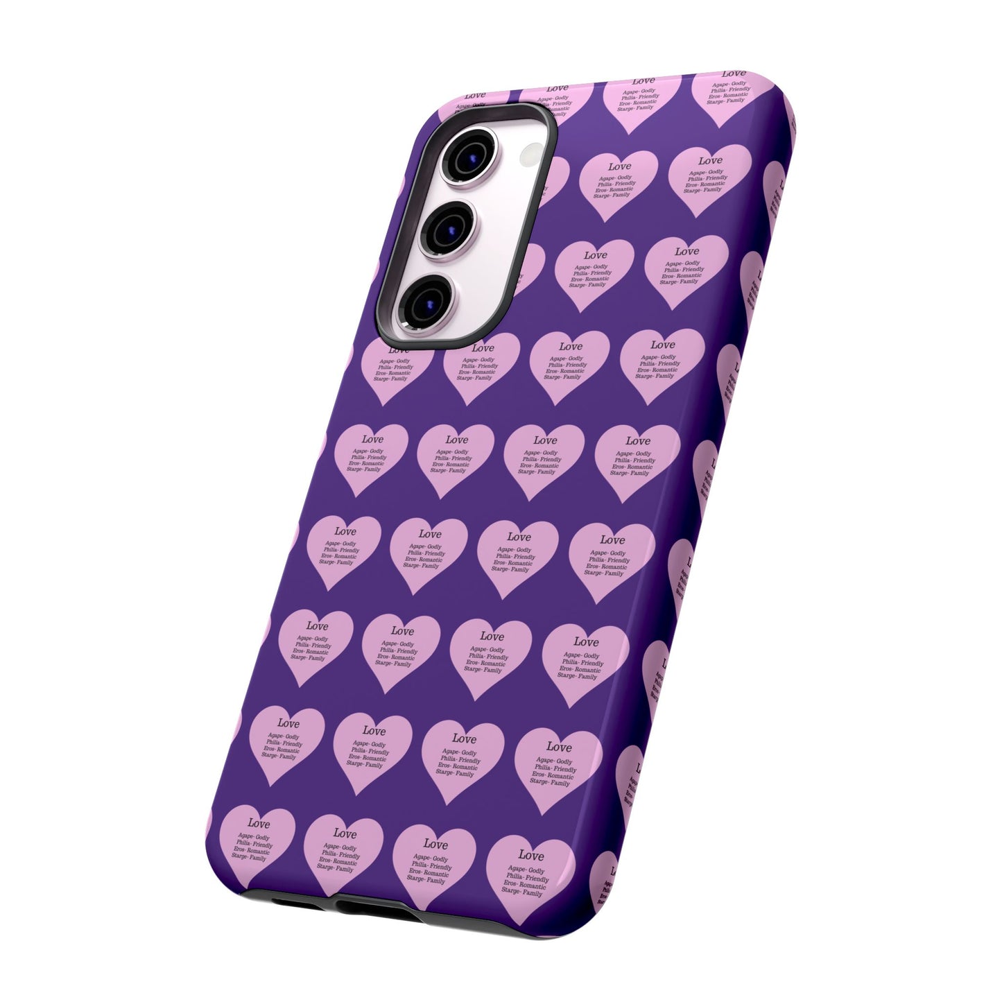 Hearts-A-Flutter Phone Case (Samsung)(Purple)