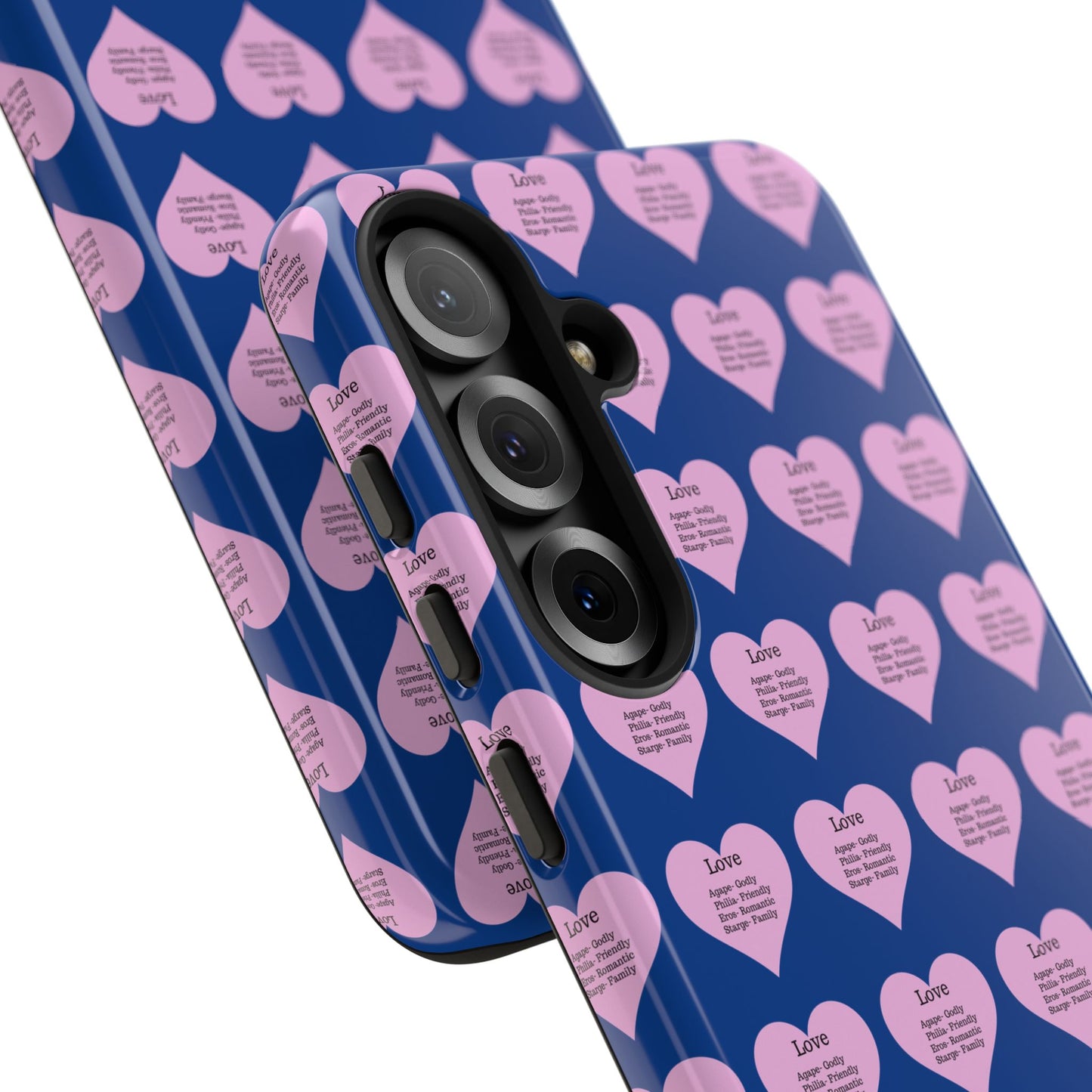 Hearts-A-Flutter Phone Case (Samsung)(Dark blue)