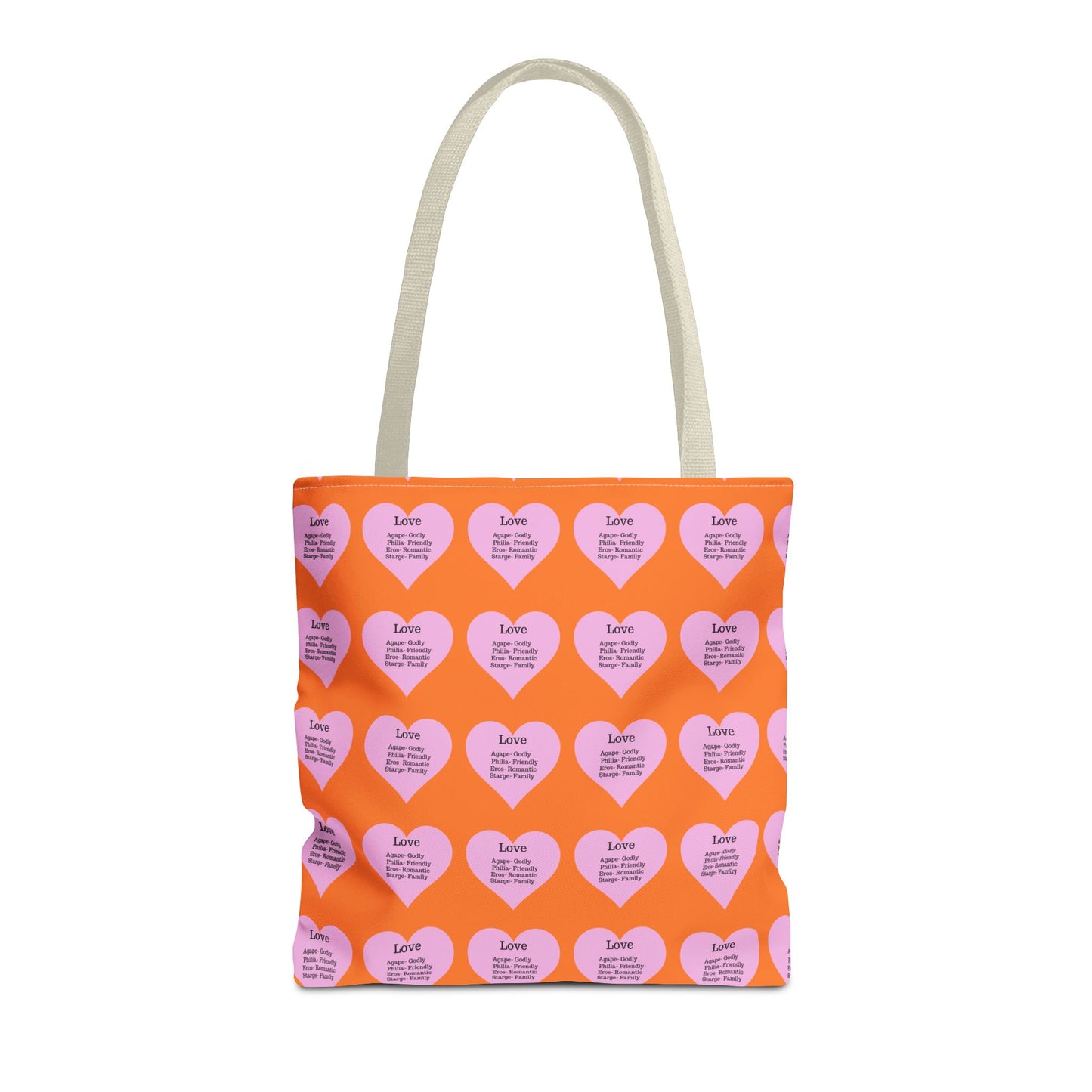 Pink Hearts Tote Bag (Crusta)