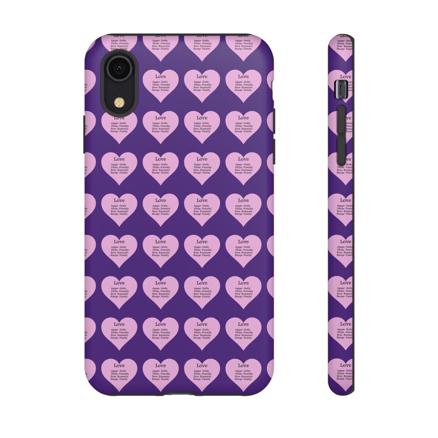 Hearts-A-Flutter Phone Case (iPhone, Google Pixel)(Purple)