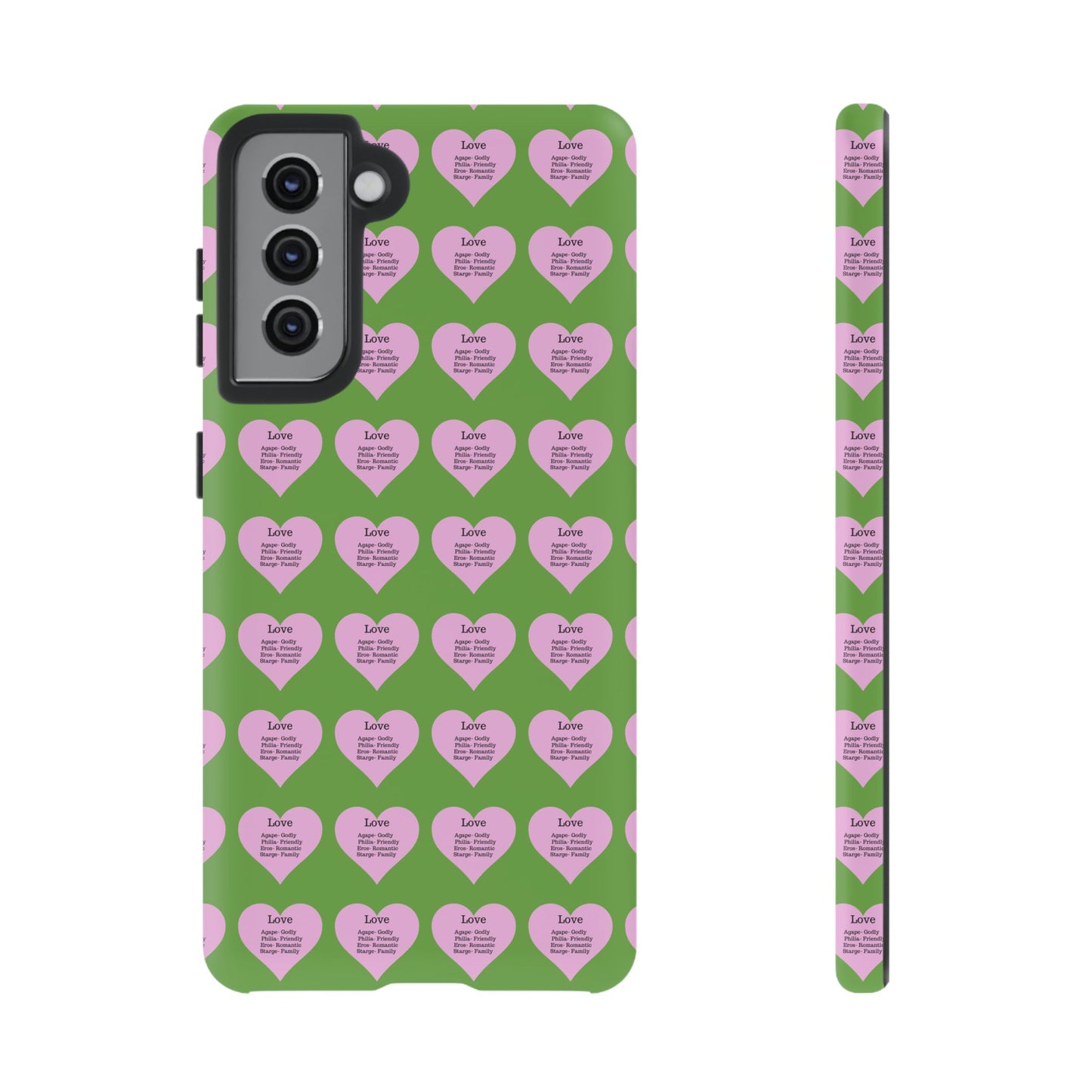 Hearts-A-Flutter Phone Case (Samsung)(Green)