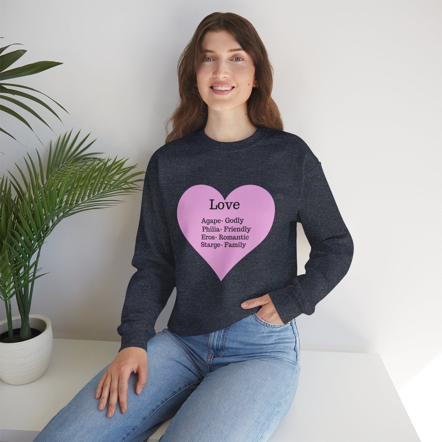 Types of Love Heart Unisex Sweatshirt