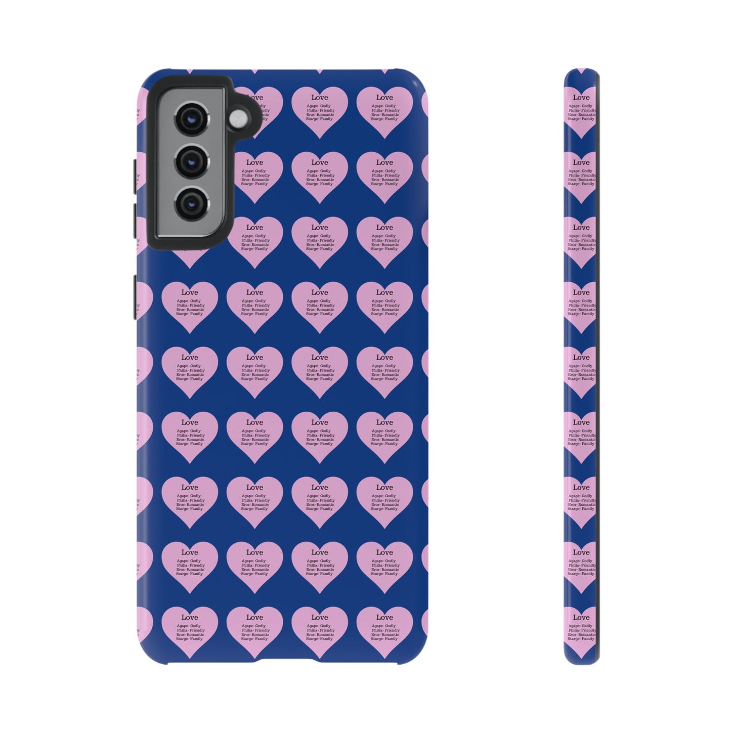 Hearts-A-Flutter Phone Case (Samsung)(Dark blue)