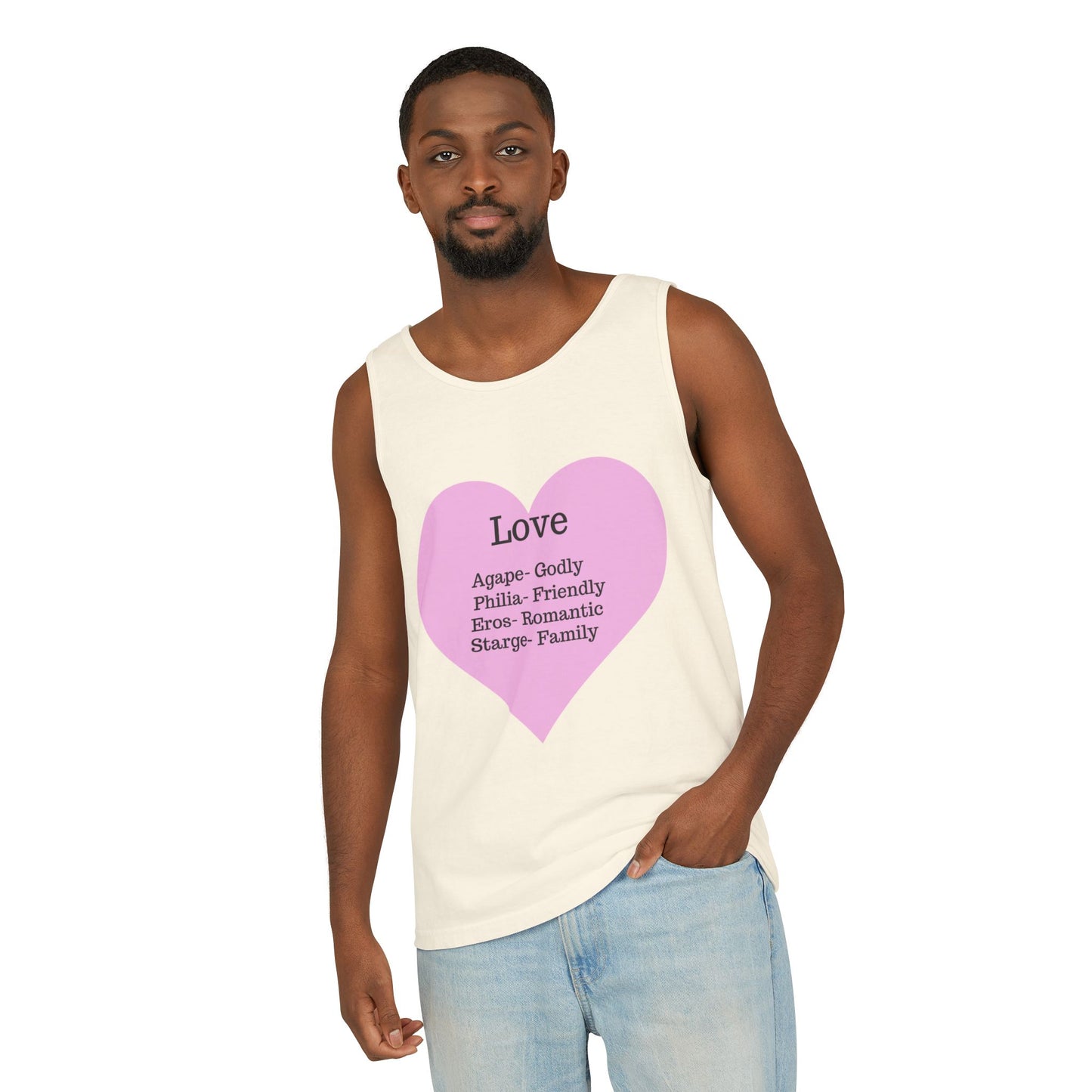 Unisex "Love" Definitions Garment-Dyed Tank Top