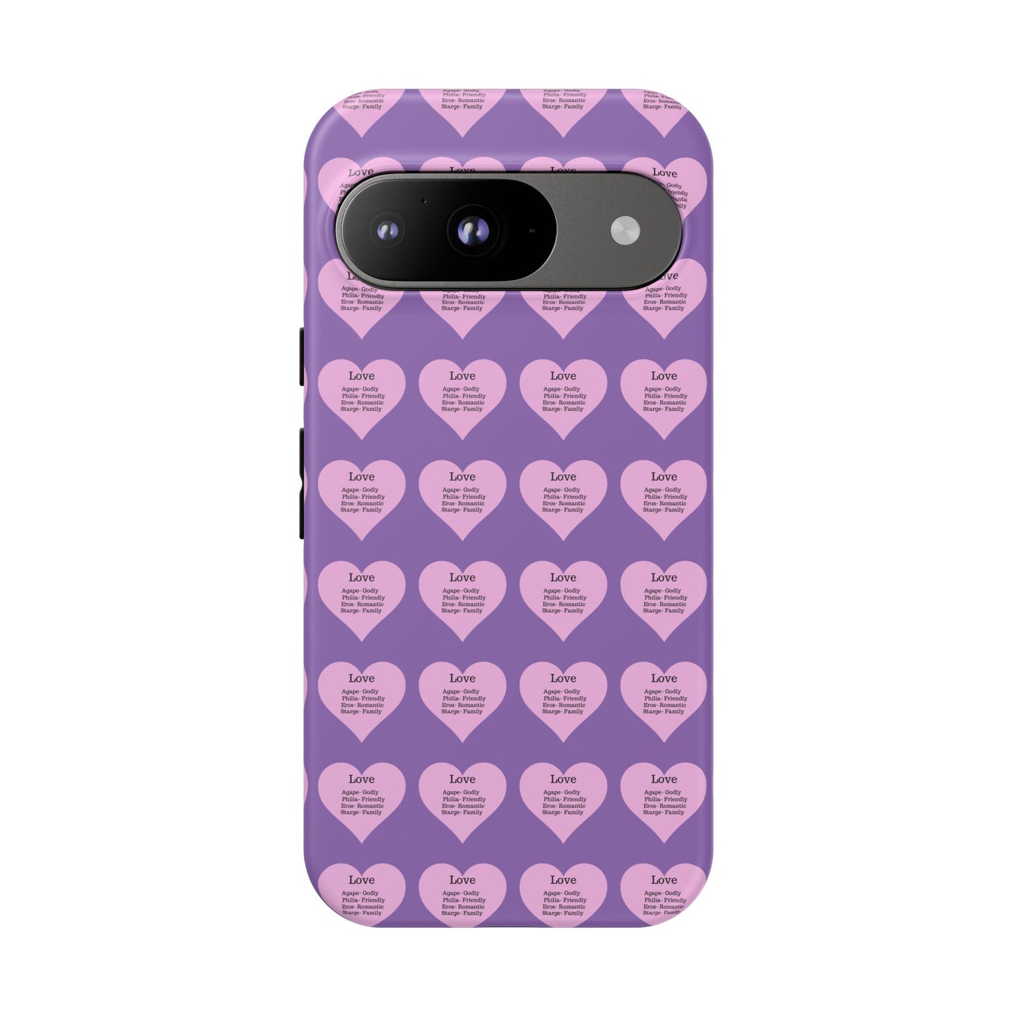Hearts-A-Flutter Phone Case (iPhone, Google Pixel)(Light purple)