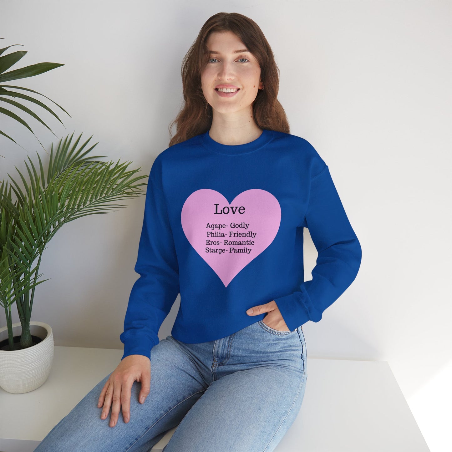 Types of Love Heart Unisex Sweatshirt