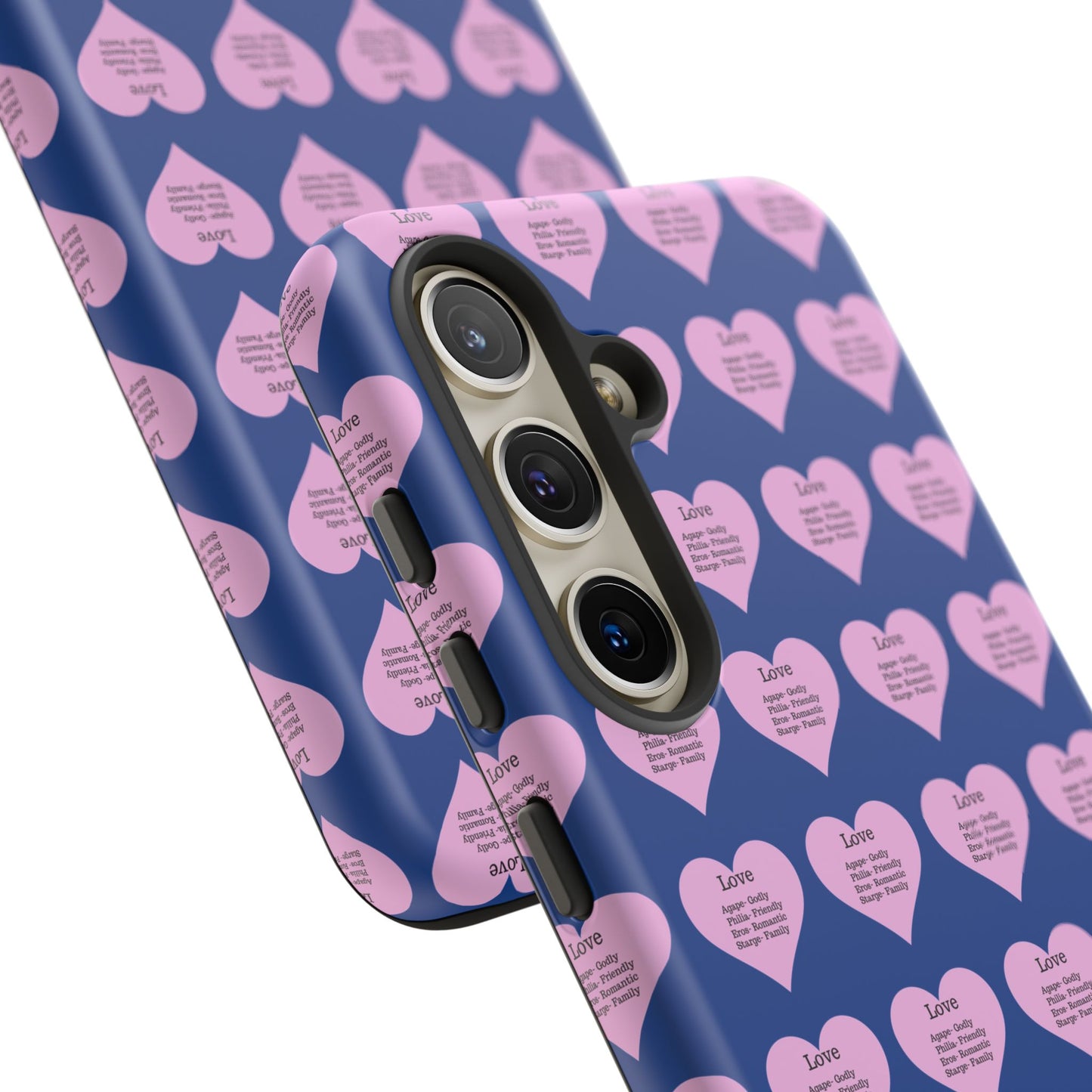 Hearts-A-Flutter Phone Case (Samsung)(Dark blue)