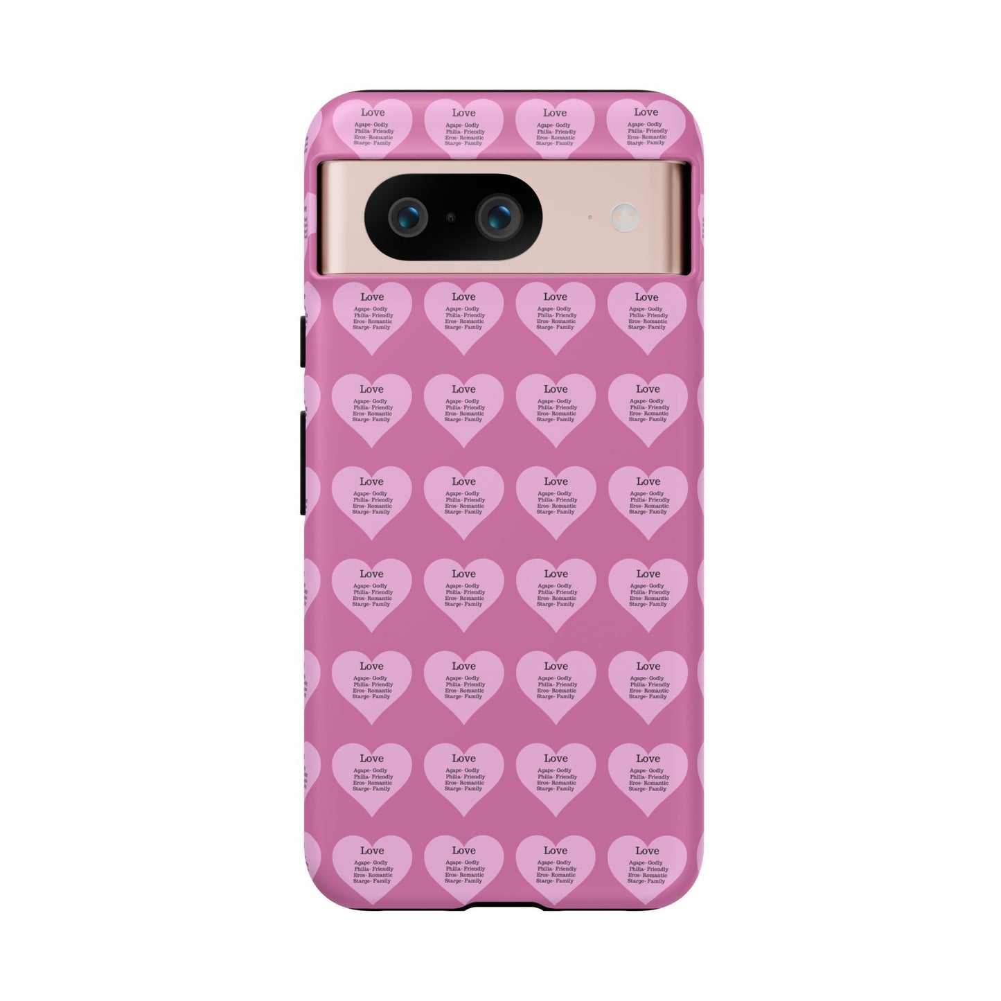 Hearts-A-Flutter Phone Case (iPhone, Google Pixel)(Light pink)