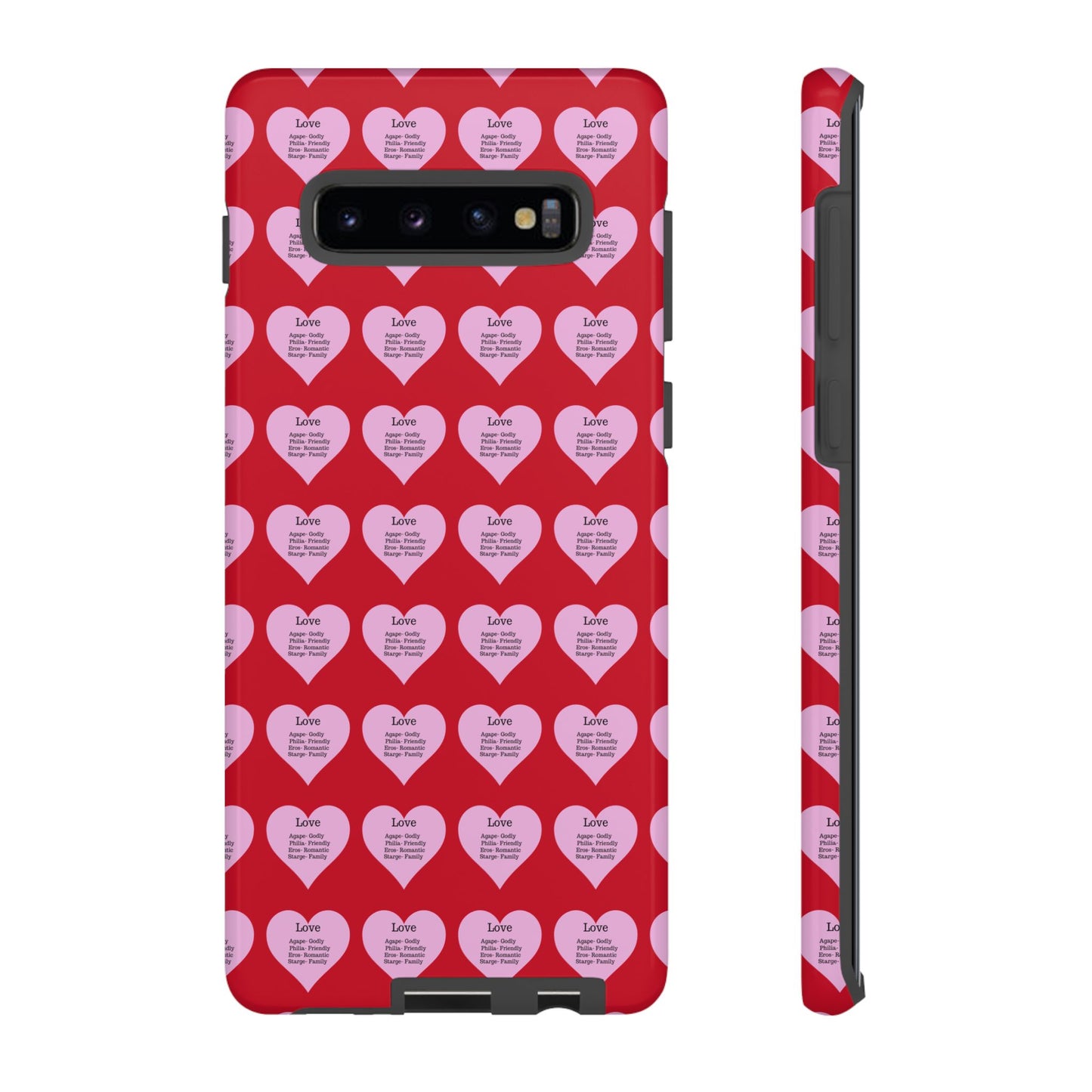 Hearts-A-Flutter Phone Case (Samsung)(Dark red)