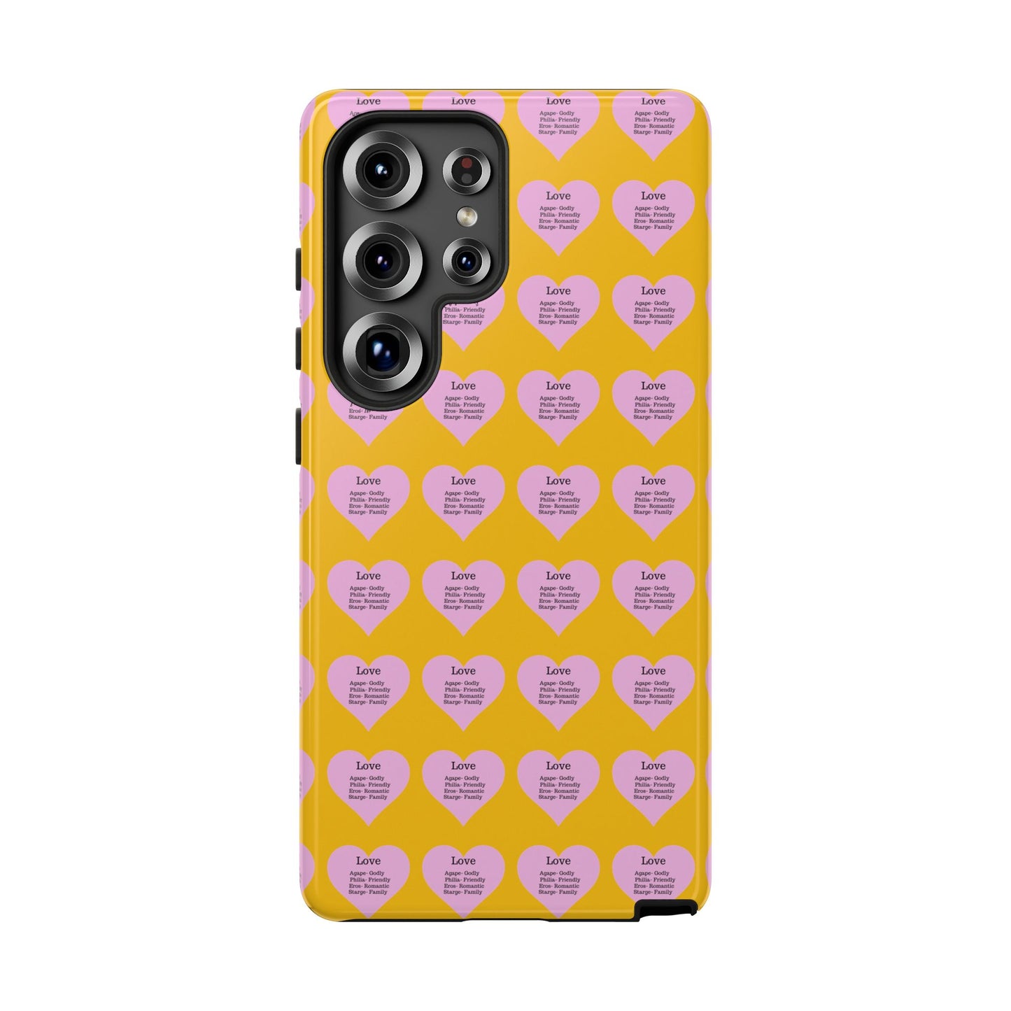 Hearts-A-Flutter Phone Case (Samsung)(Yellow)