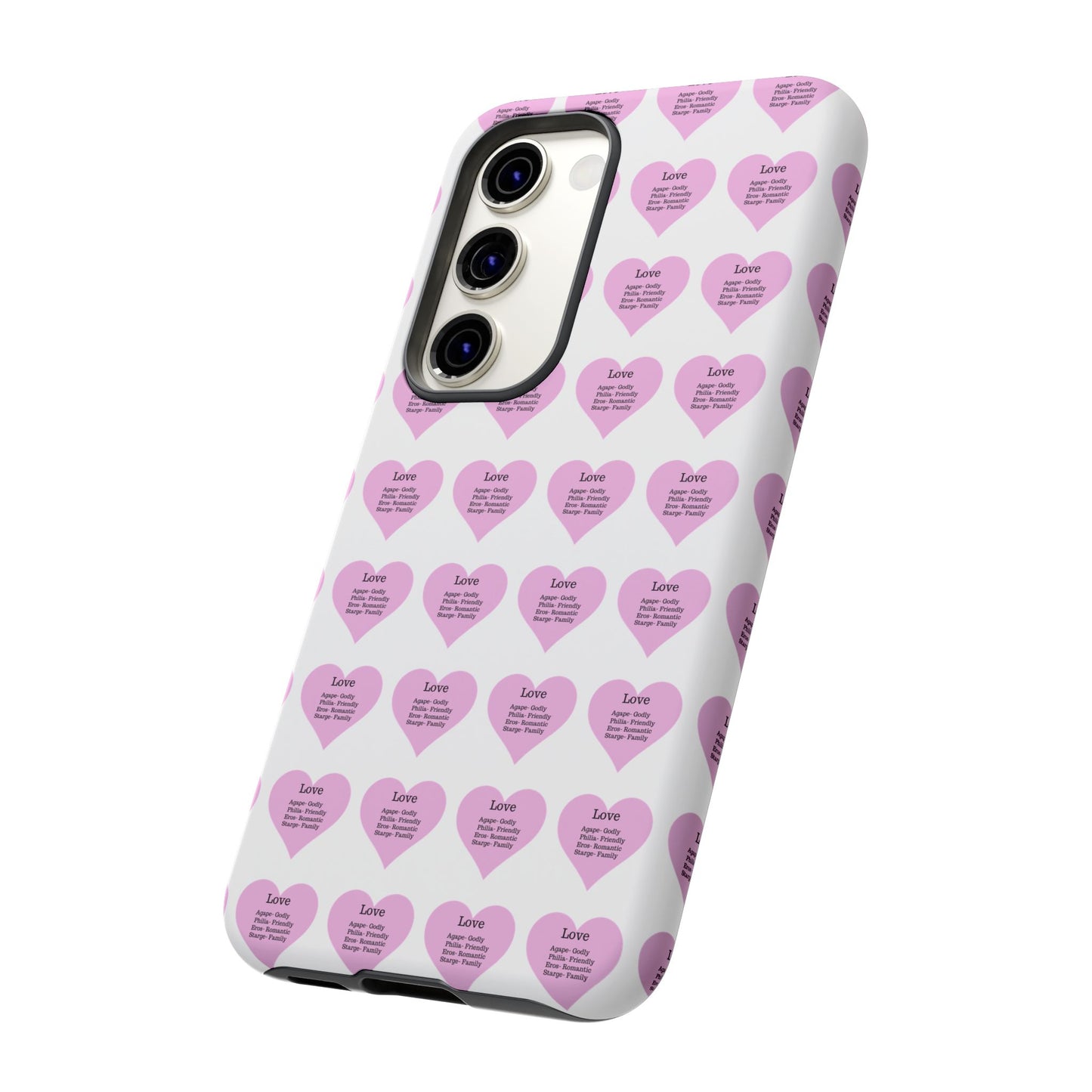 Hearts-A-Flutter Phone Case (Samsung)(White)