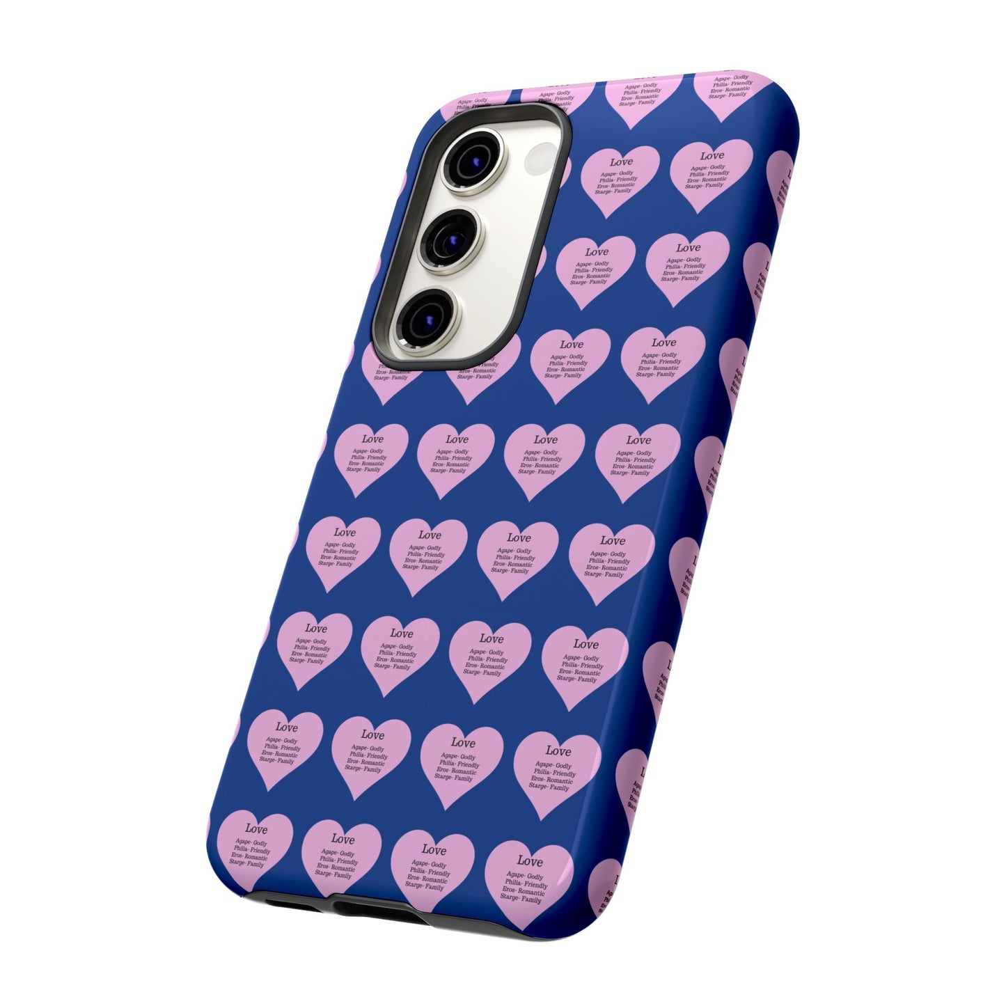 Hearts-A-Flutter Phone Case (Samsung)(Dark blue)